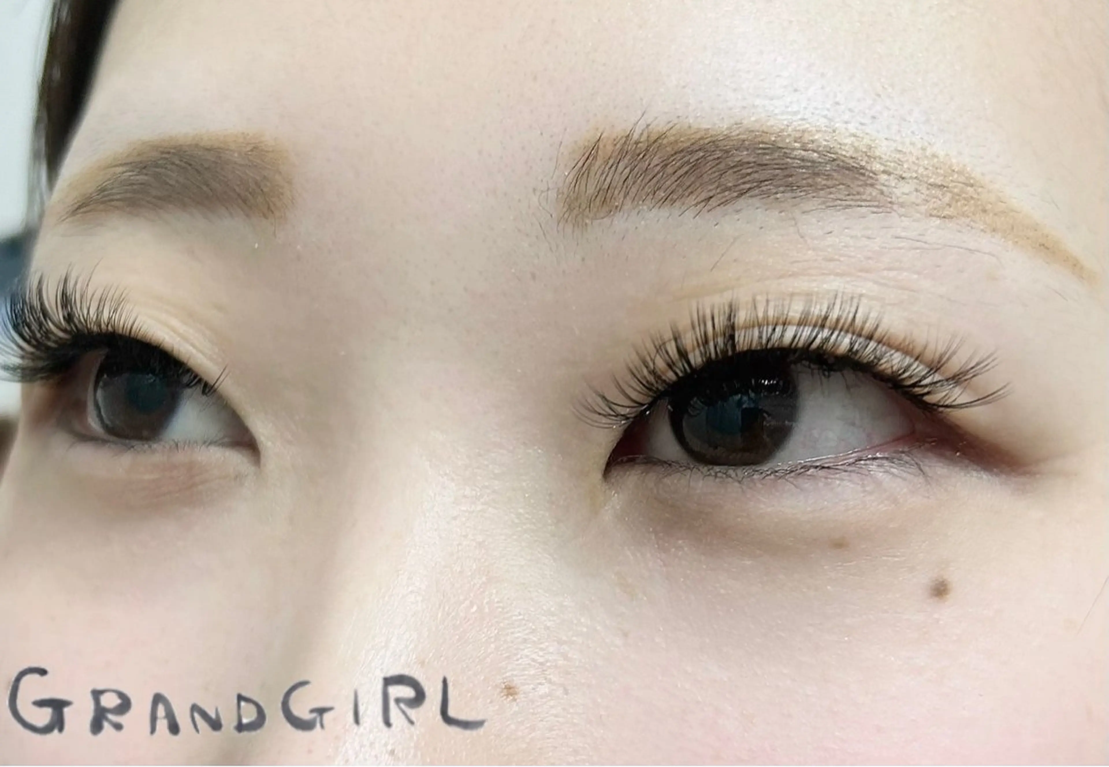 マツエク・マツパ バインドロック フラットラッシュ まつげパーマ 一重×まつ毛パーマ マツエク GRANDGIRL所属・ヨシダ セリナのマツエク・マツパデザイン