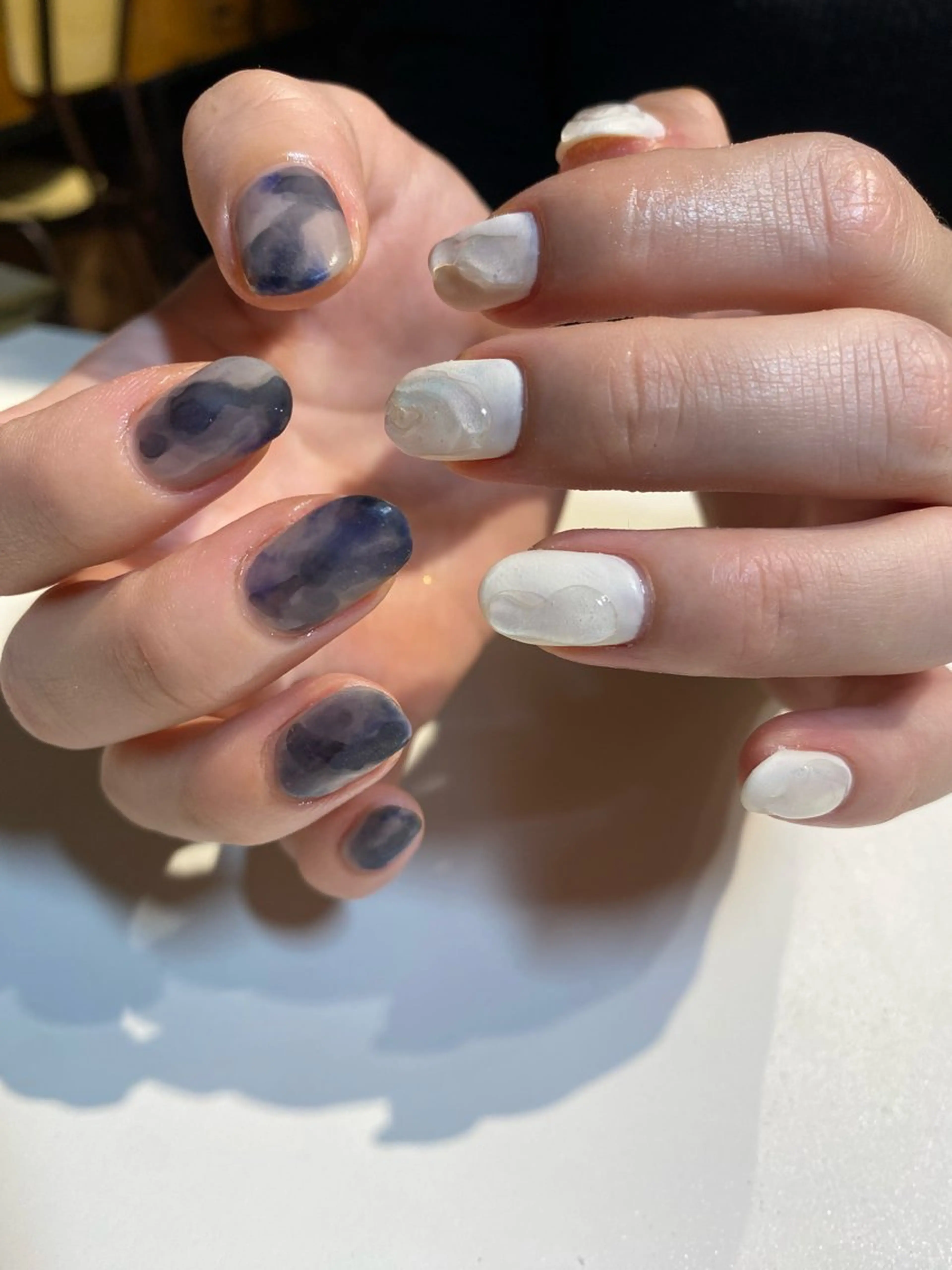 ネイル フットネイル フレンチネイル ジェルネイル グラデーション マグネットネイル ハンドネイル ヘアー.ネイル二刀流 misa🫧のヘアスタイル