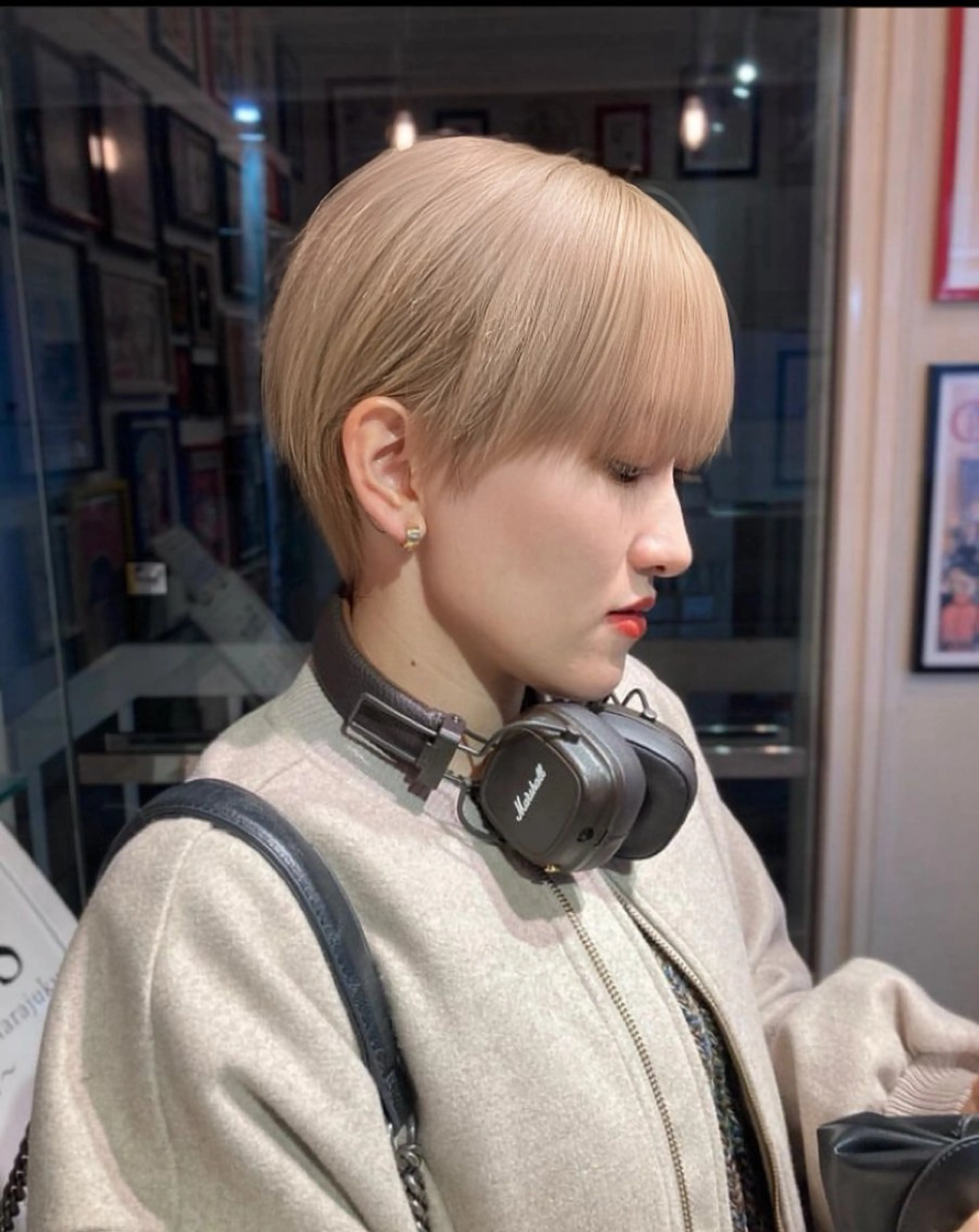 ショート カラー パーマ ヘアアレンジ メンズ キッズ ウルフレイヤー エクステ/kokiのヘアスタイル