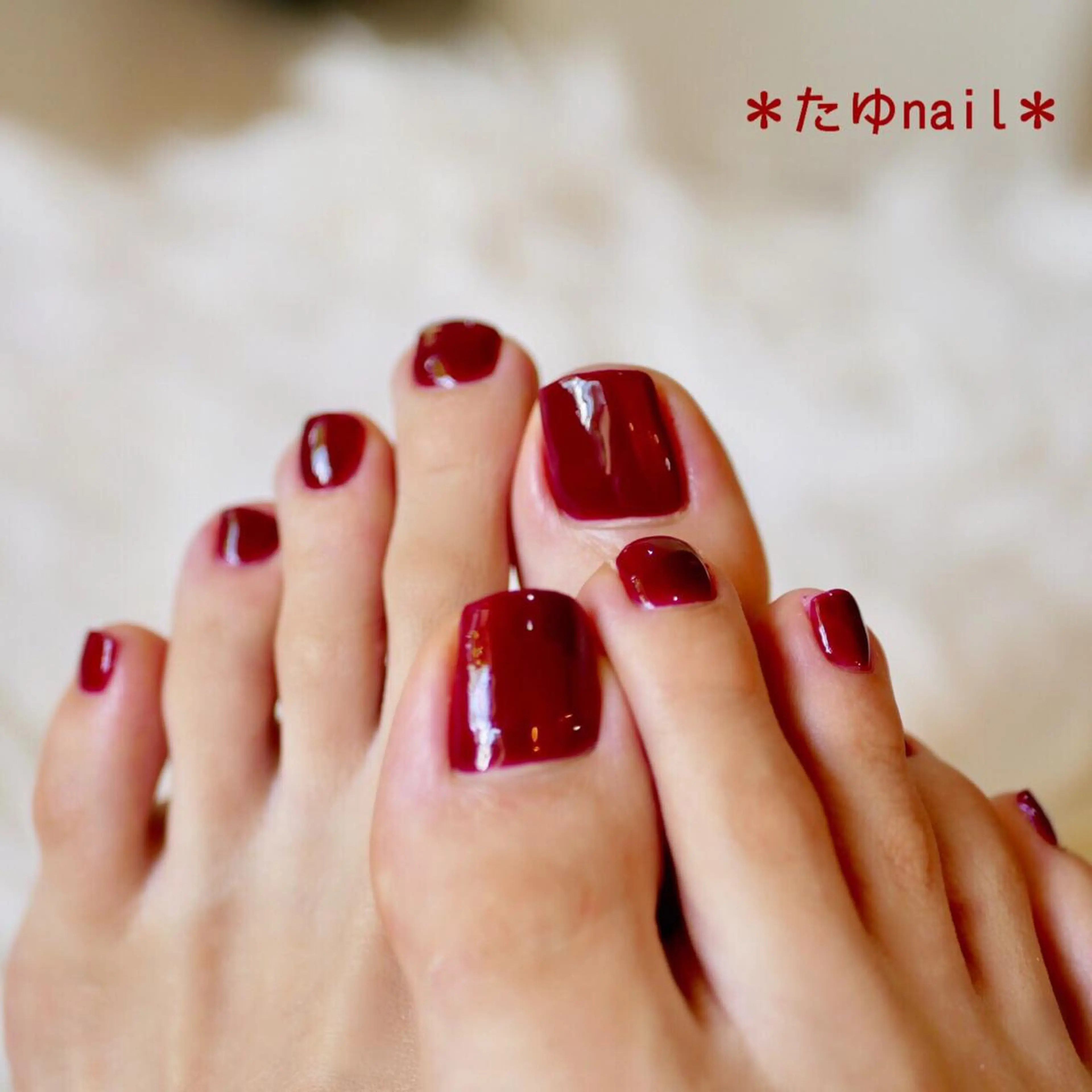 ネイル フットネイル ネイルサロン・ネイルスクール　たゆnail所属・ネイルサロン 【たゆnail】のネイルデザイン