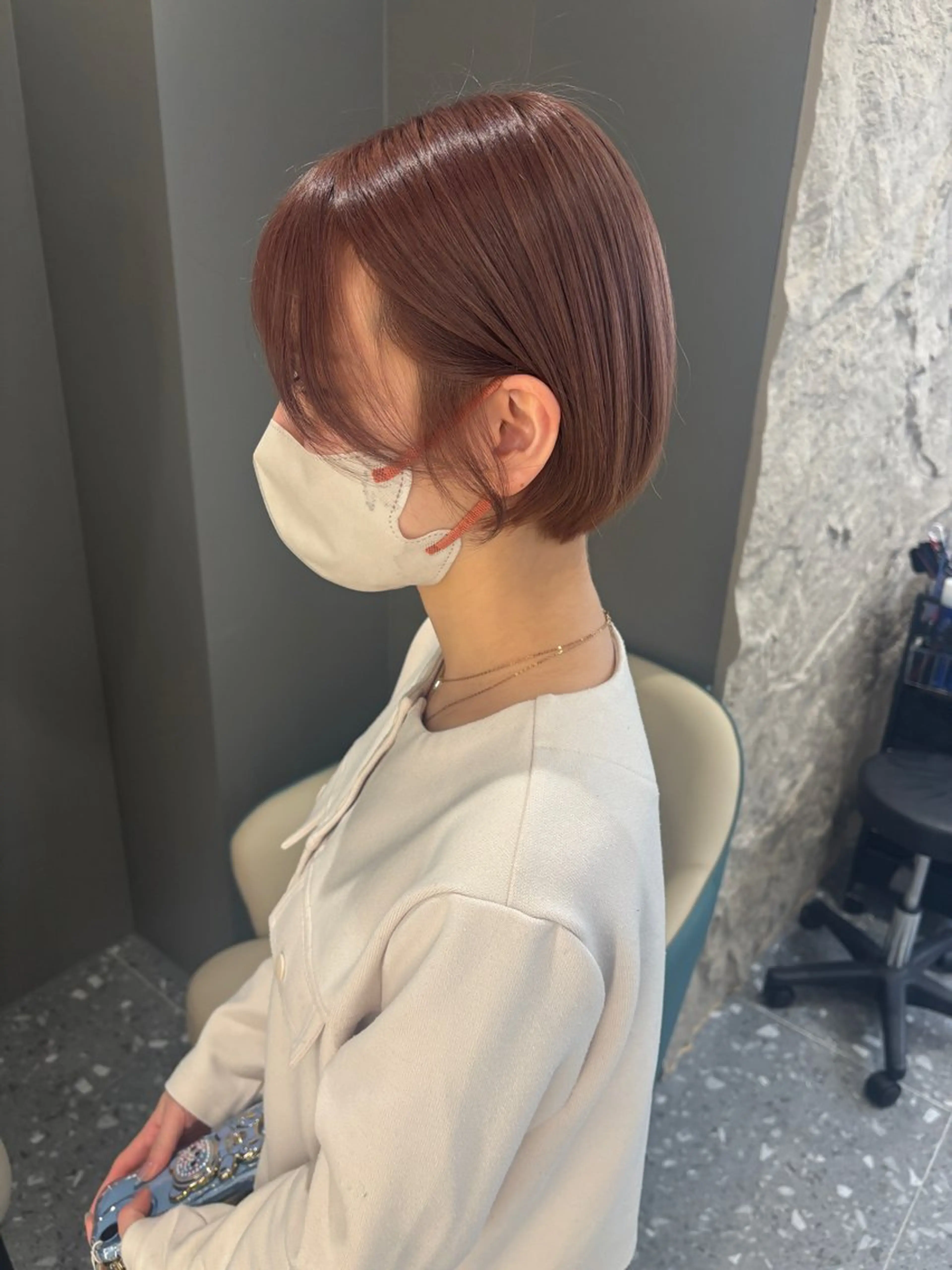 ショート カラー カット ヘアカラー トリートメント ✨韓国ヘア/やすよ/ 透明感/レイヤー✨のヘアスタイル