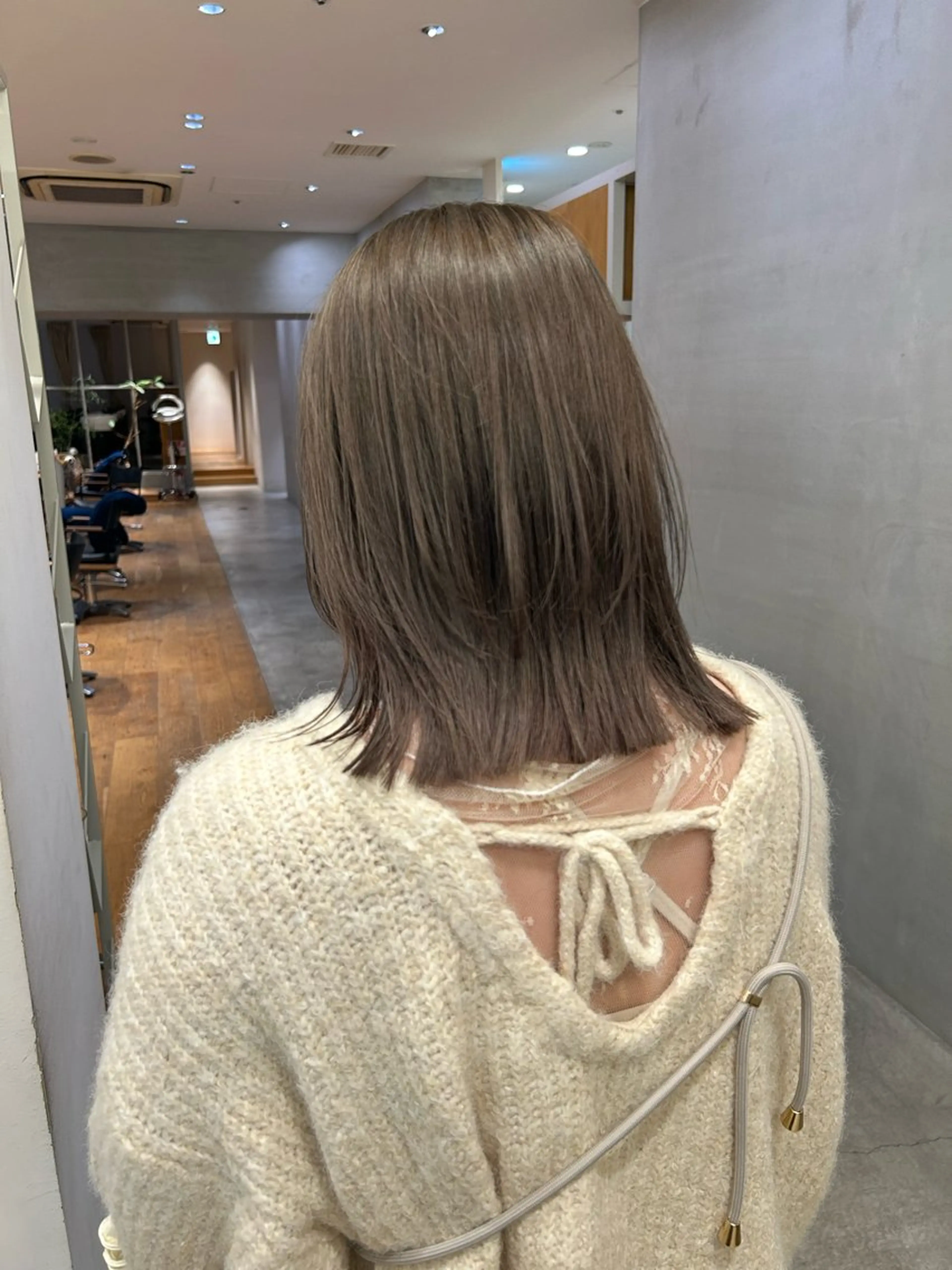 ミディアム 、 、のヘアスタイル