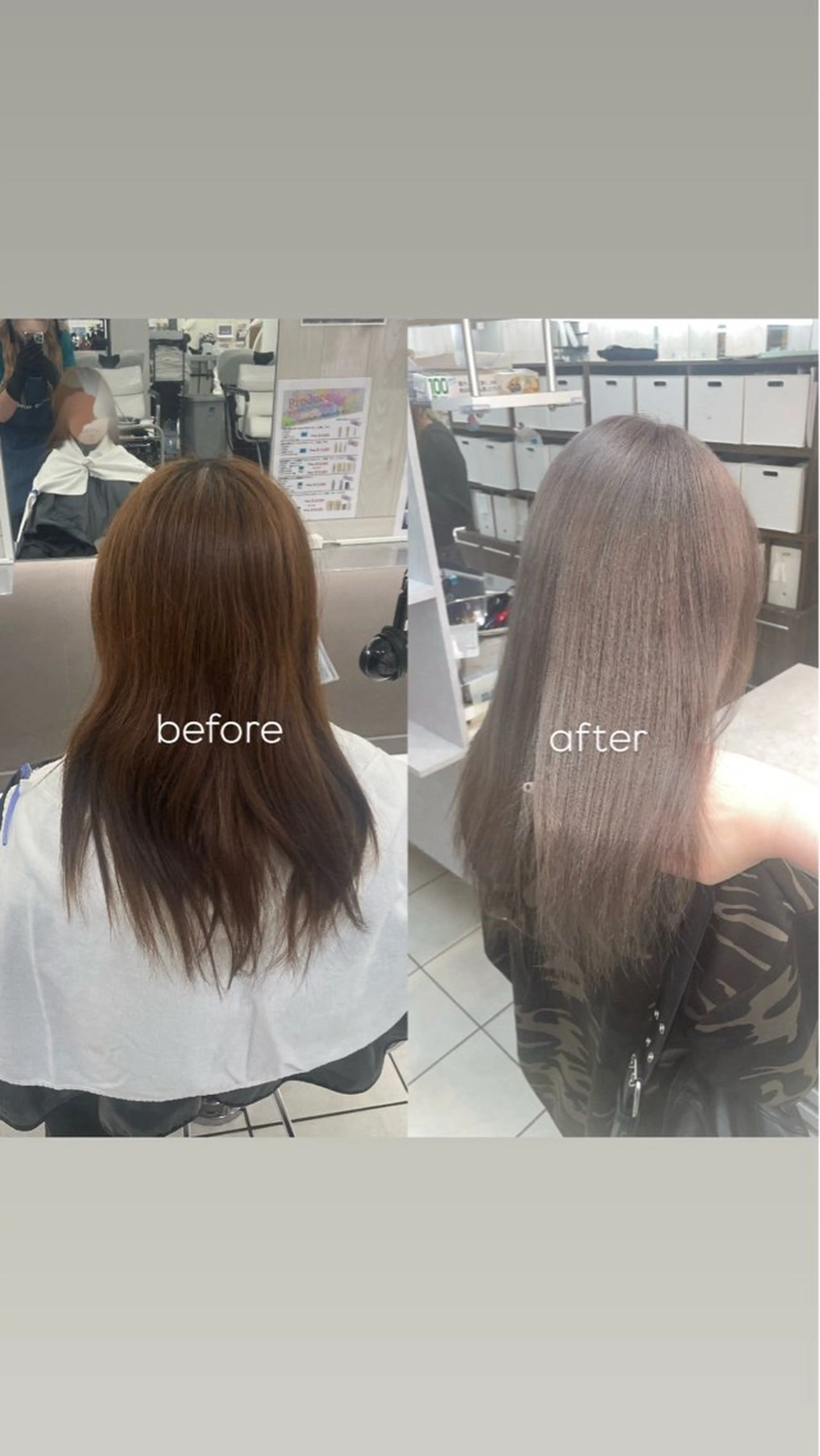 セミロング ヘアカラー 縮毛矯正/艶髪 💎志田美紀のヘアスタイル