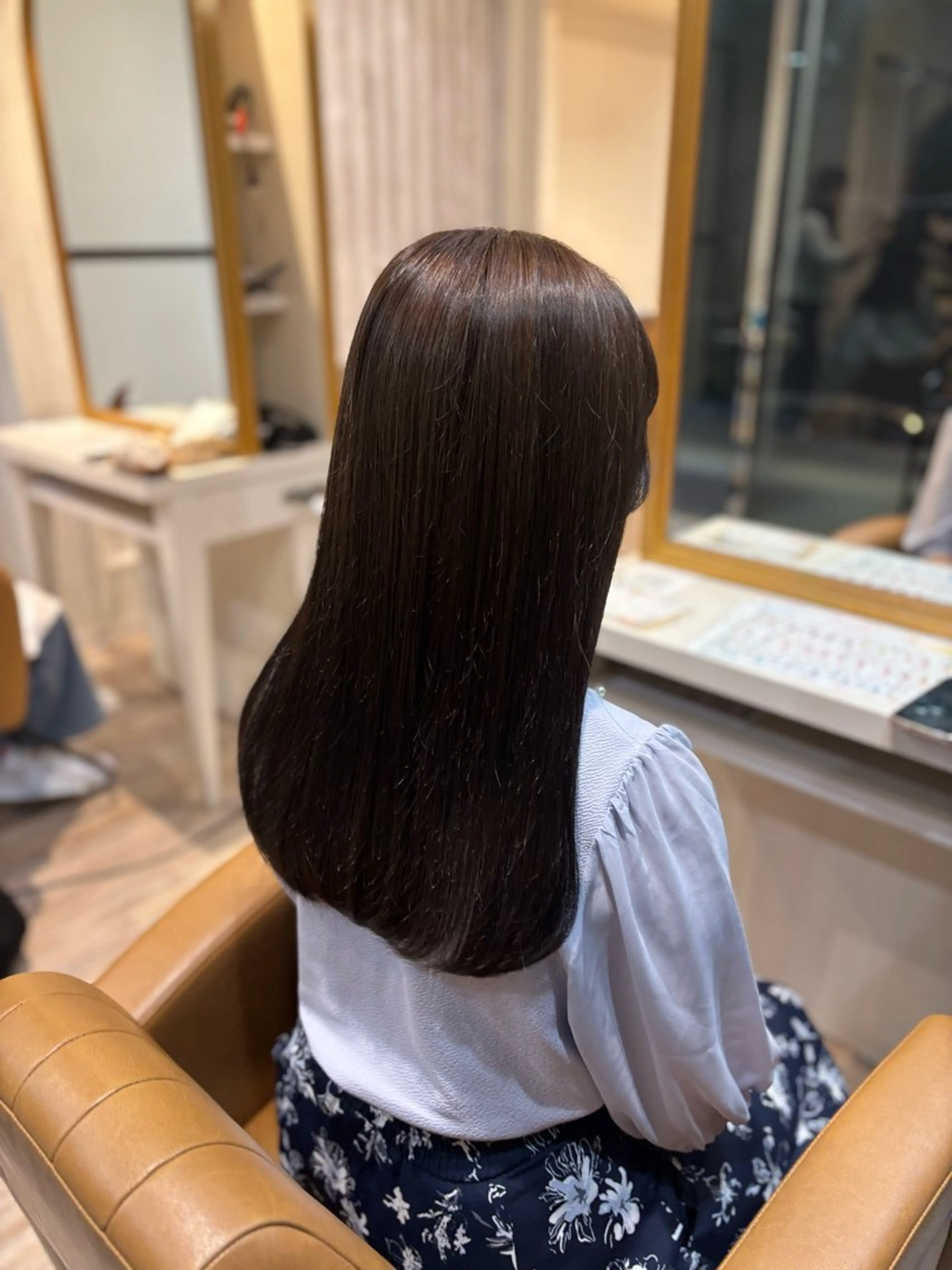 ロング カラー ヘアカラー トリートメント yui🥀/ボブ /ブリーチなしカラーのヘアスタイル