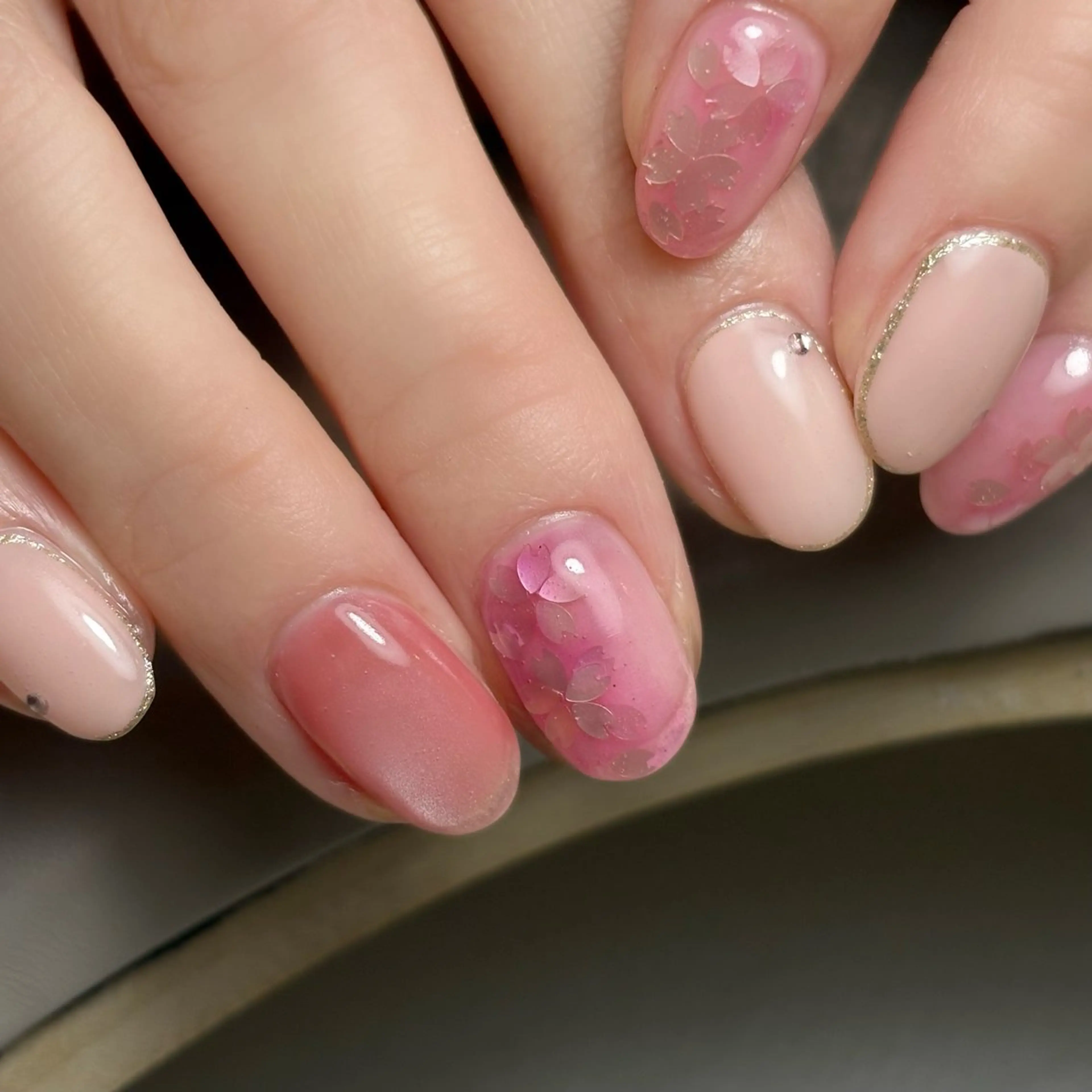 ネイル ハンドネイル r'e blanc wakaのネイルデザイン