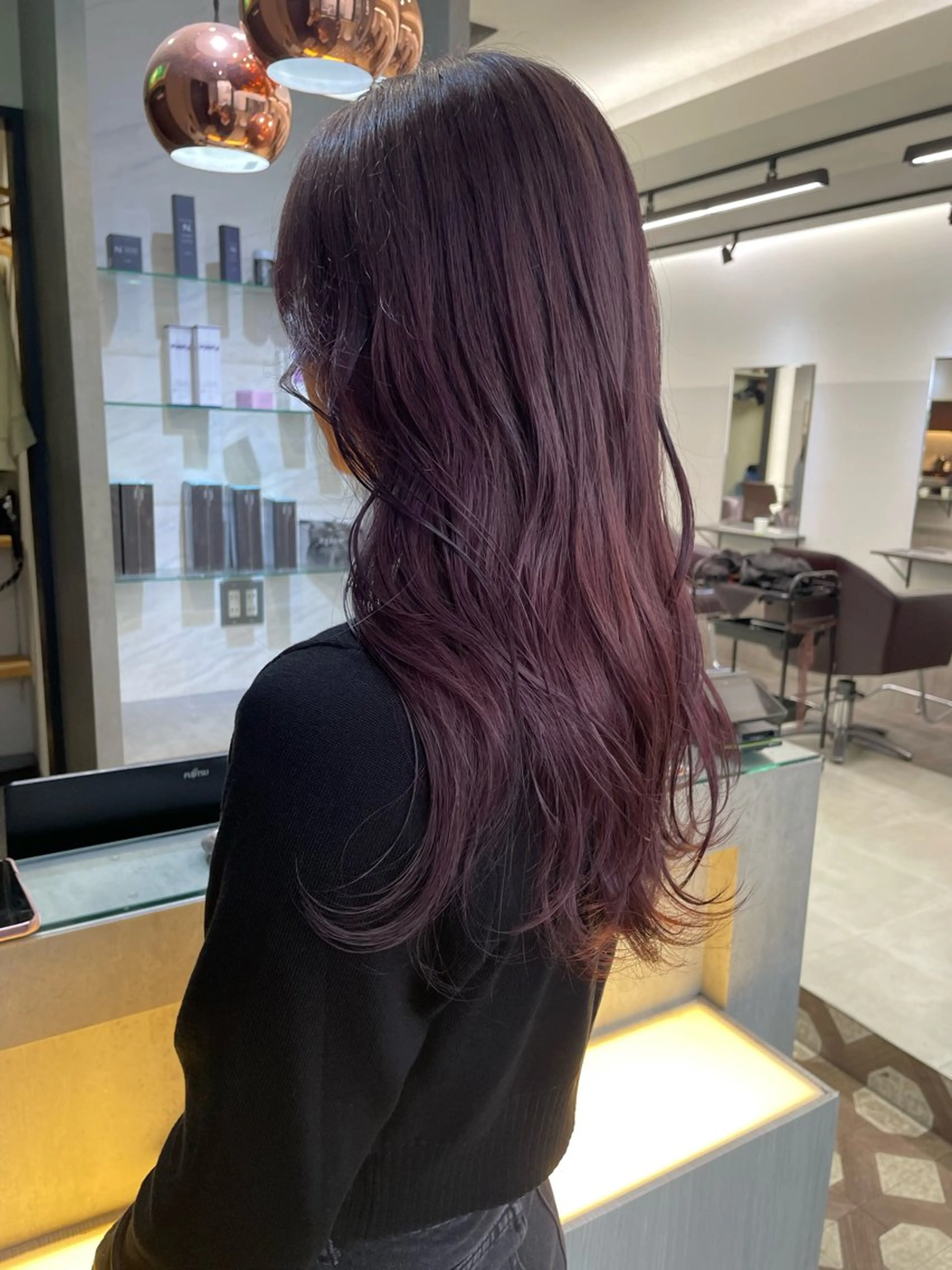 ロング カラー レイヤーカット AIRI layer cut hairのヘアスタイル