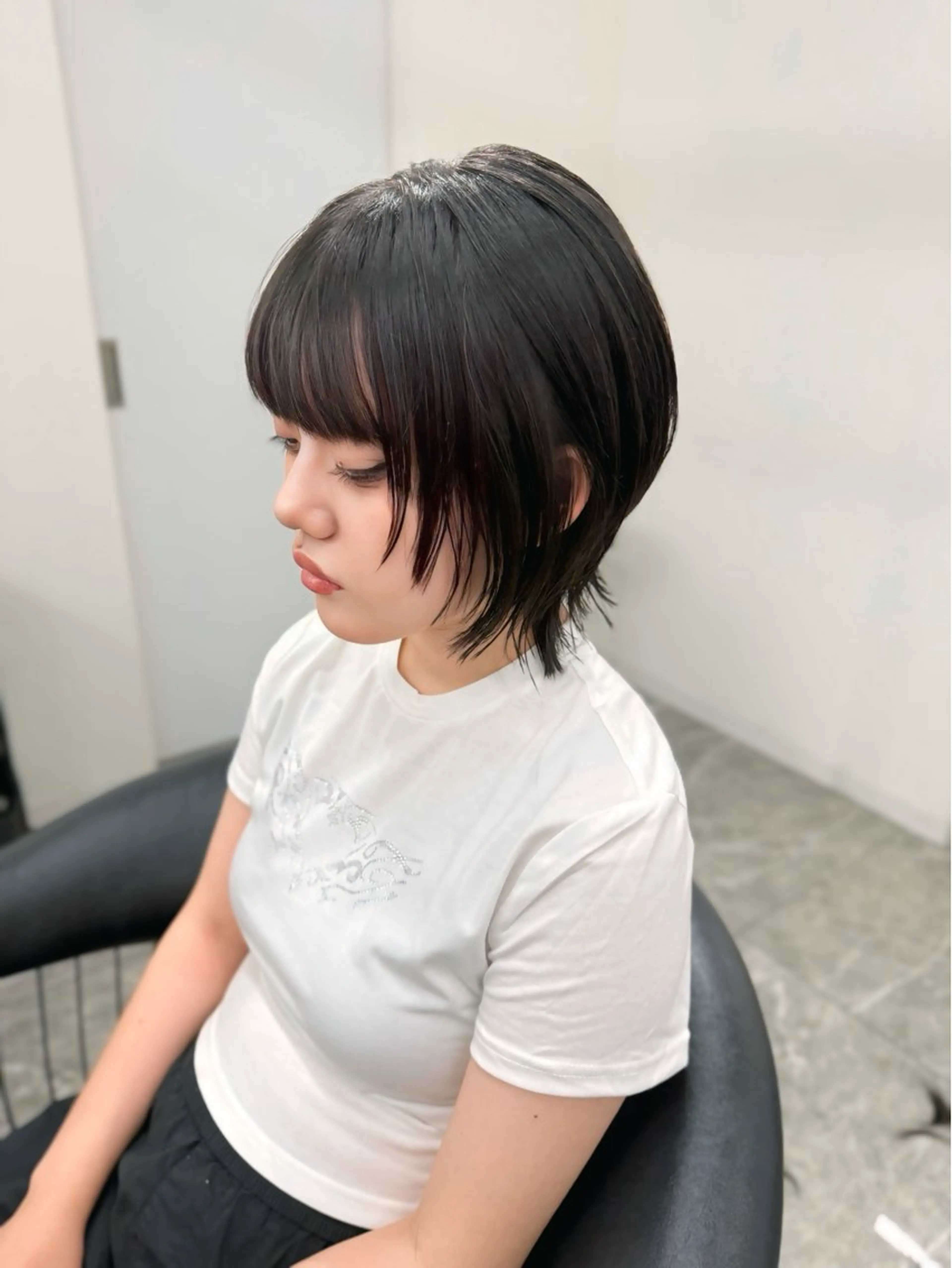 ショート カット ヘアカラー トリートメント 京都レイヤーカット/ 縮毛矯正/羽柴りくのヘアスタイル