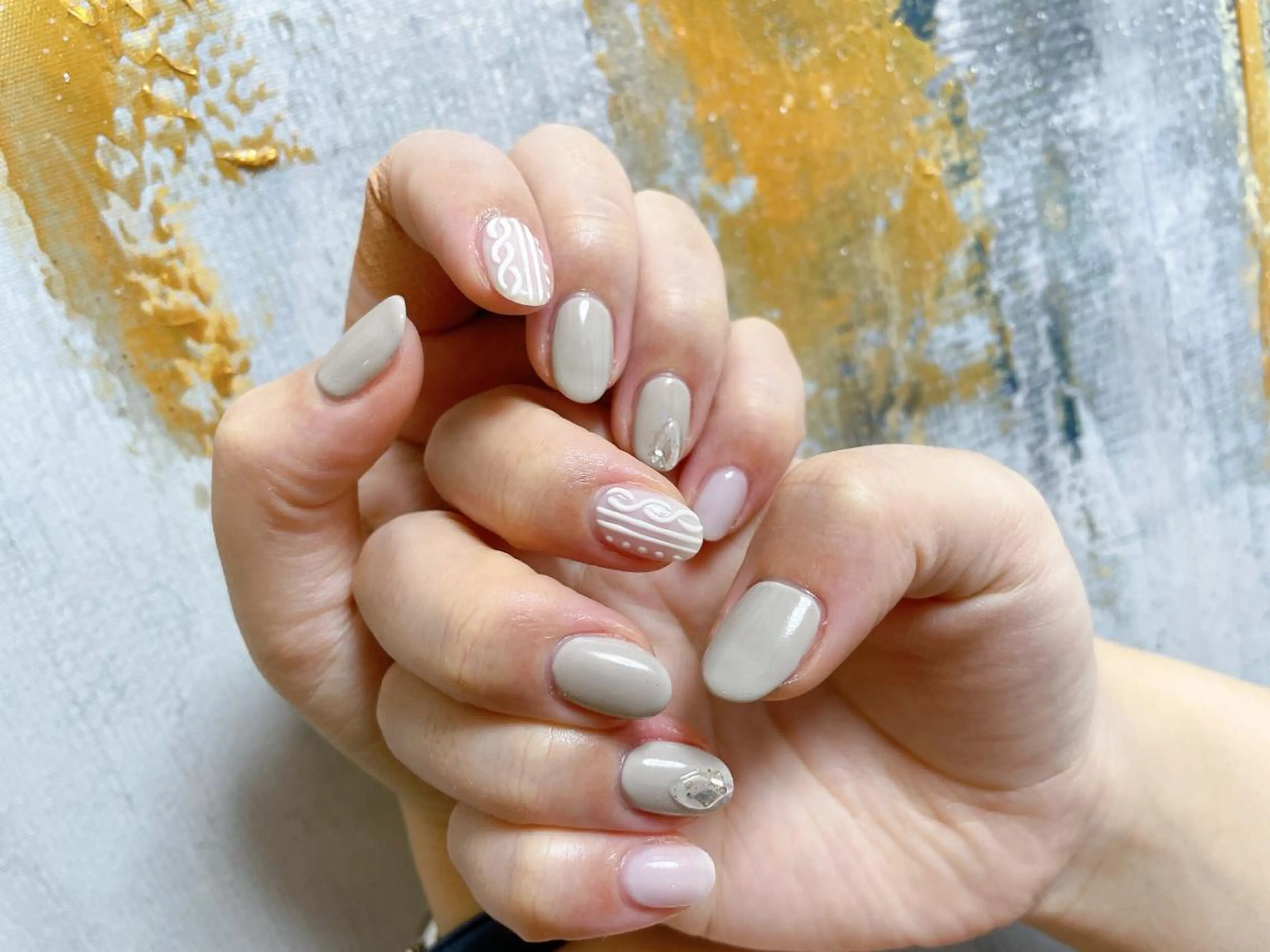 ネイル フットネイル ジェルネイル 韓国ネイル マグネットネイル ミラーネイル Mogu nail 二子玉川のネイルデザイン