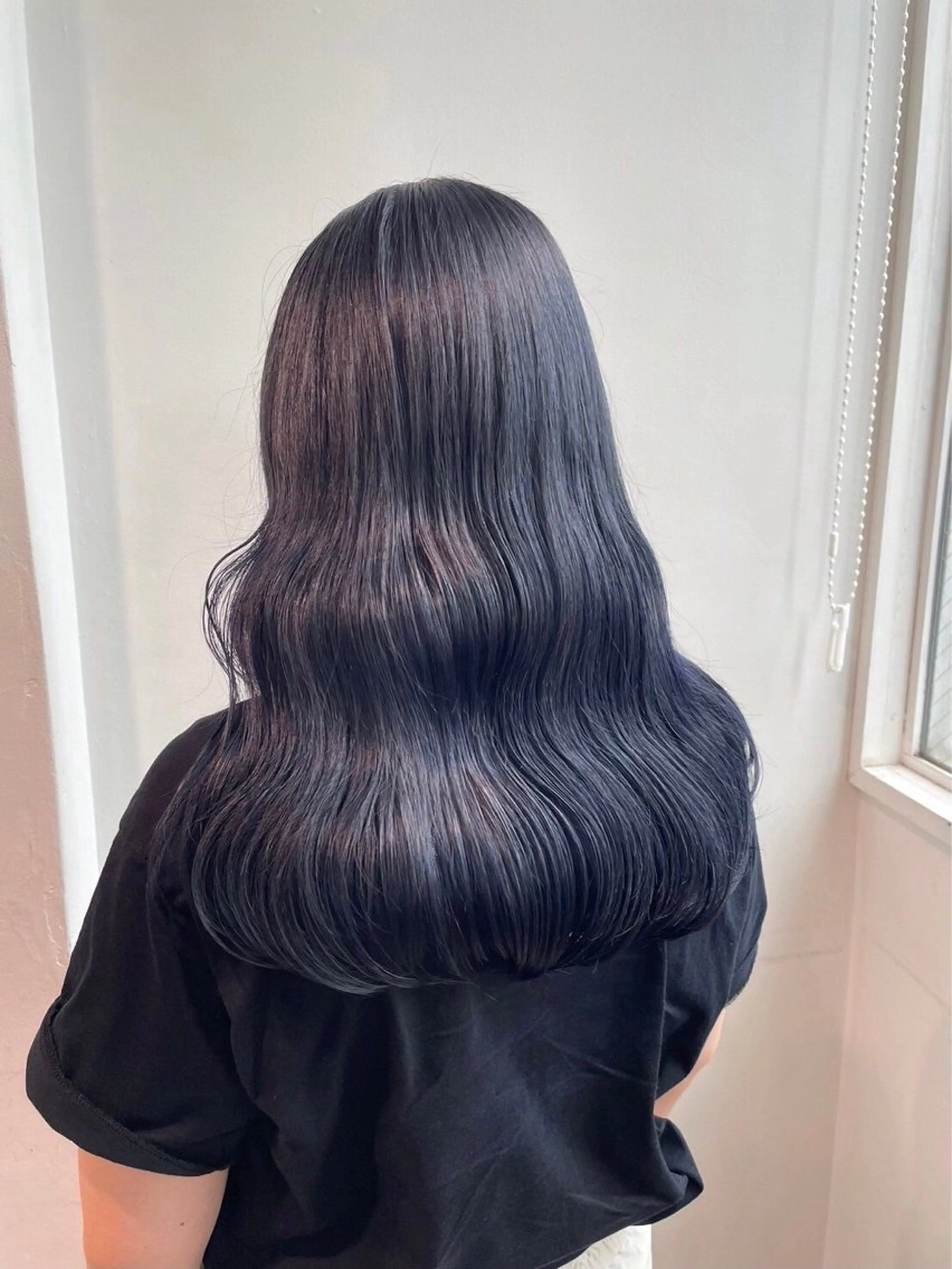 セミロング ヘアカラー トリートメント 🤍大人っぽ韓国暗髪 🤍Asuka🤍のヘアスタイル