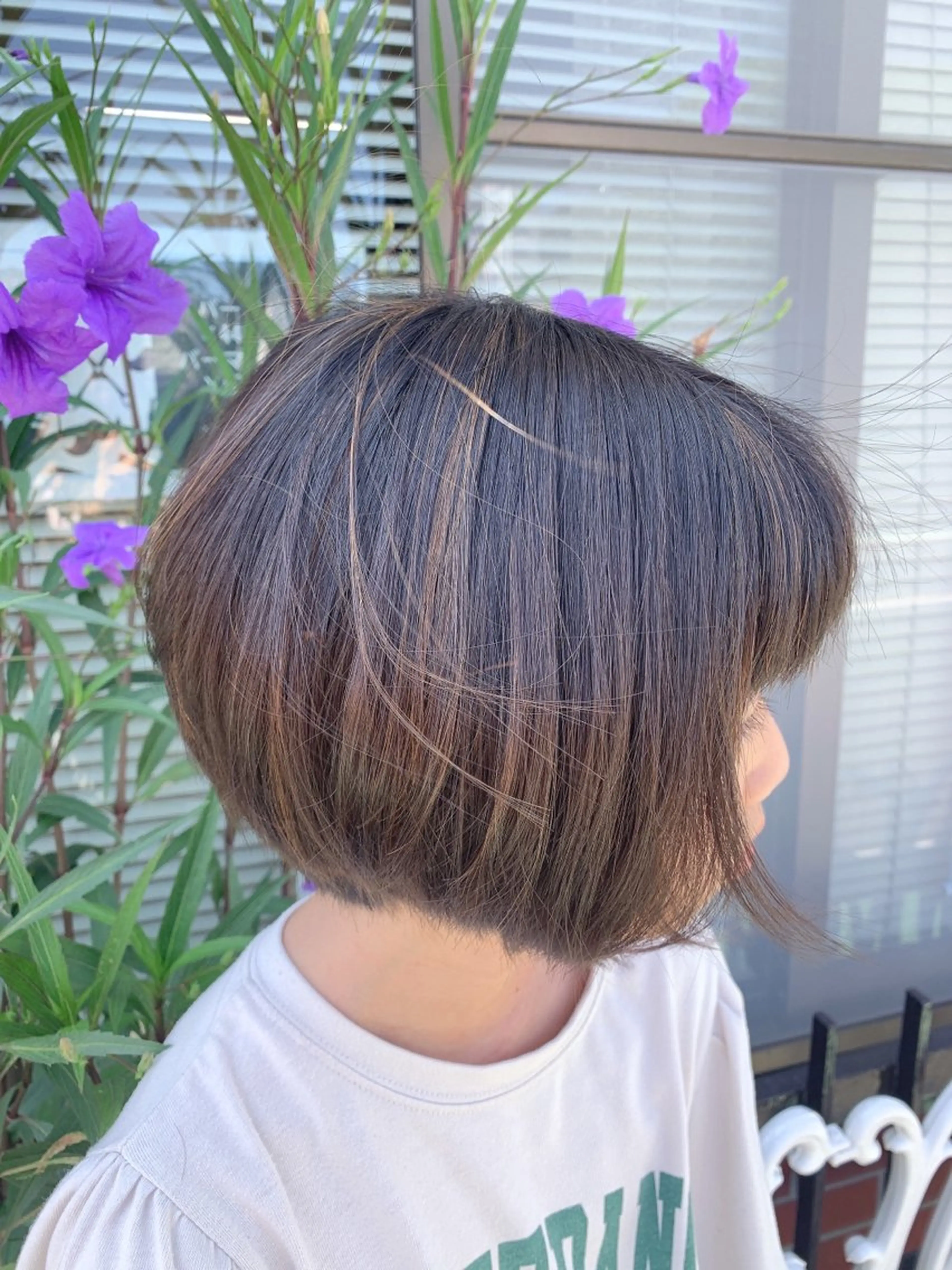 カラー メッシュ 竹内 秀美のヘアスタイル