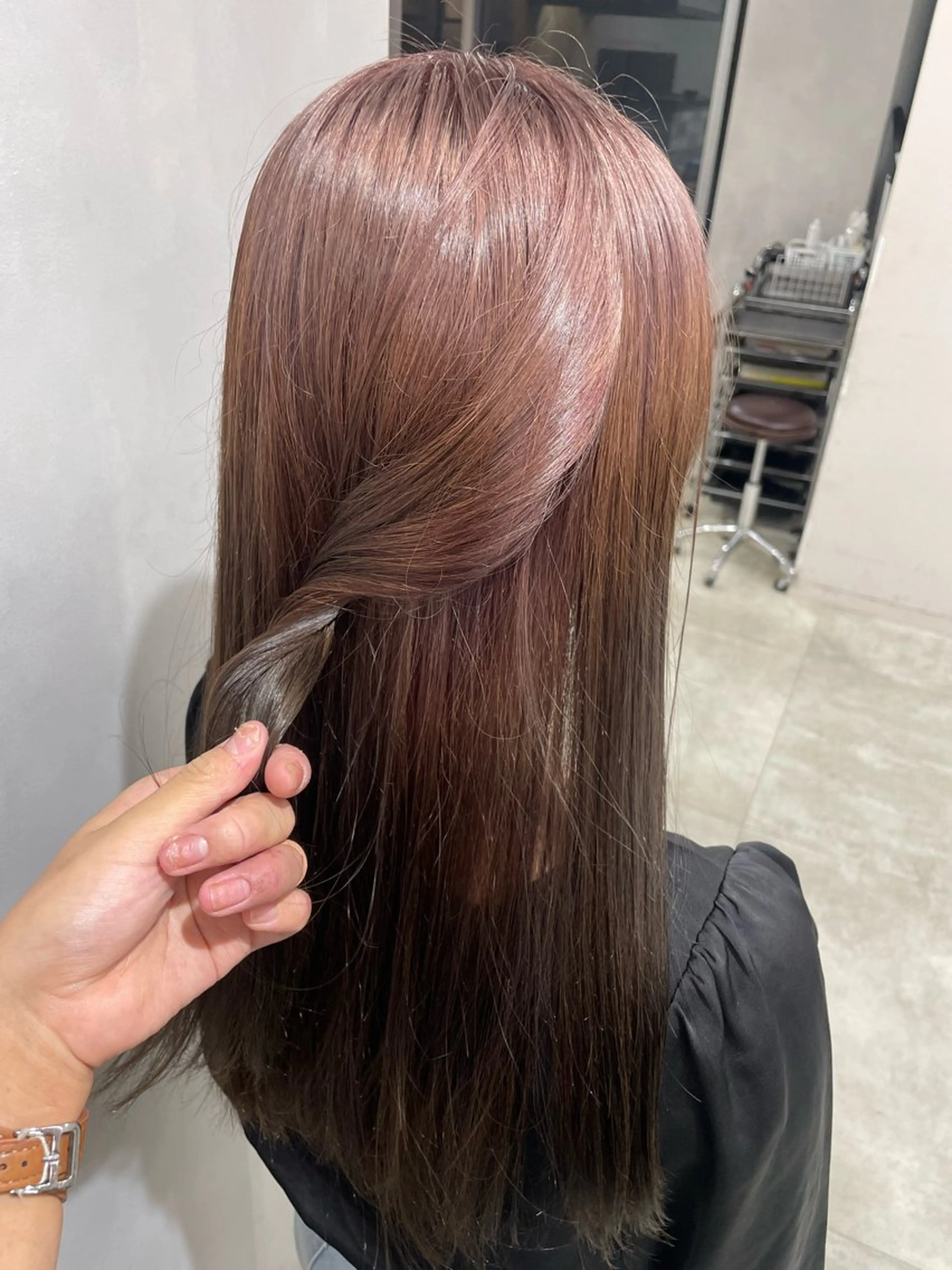 ロング カラー カット ヘアカラー トリートメント 透明感カラー✨艶髪 制作🌱山根あゆみのヘアスタイル