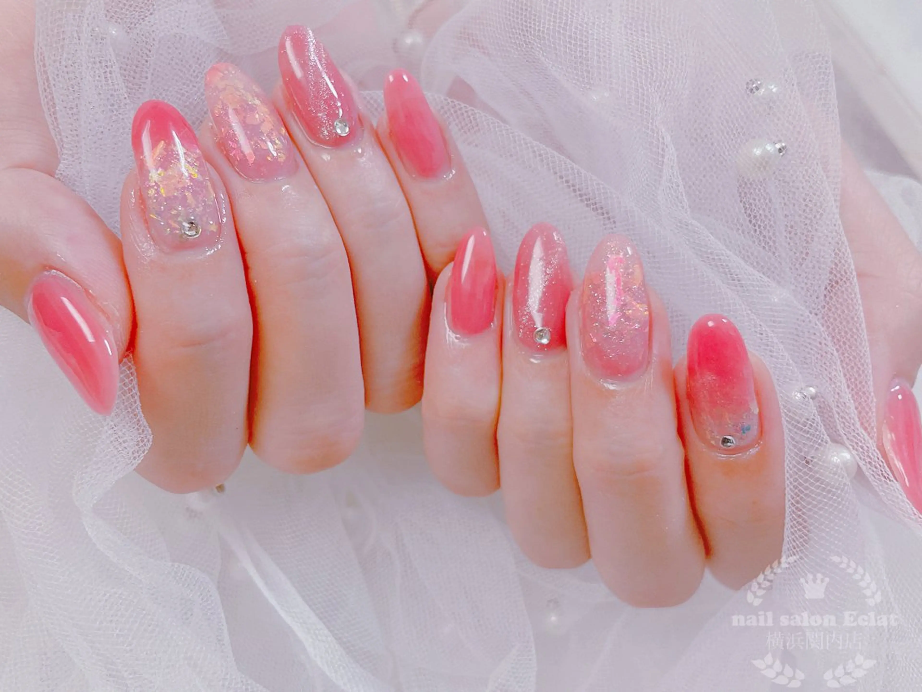 ネイル ハンドネイル ネイルサロンエクラ 🫧Shizukaのネイルデザイン