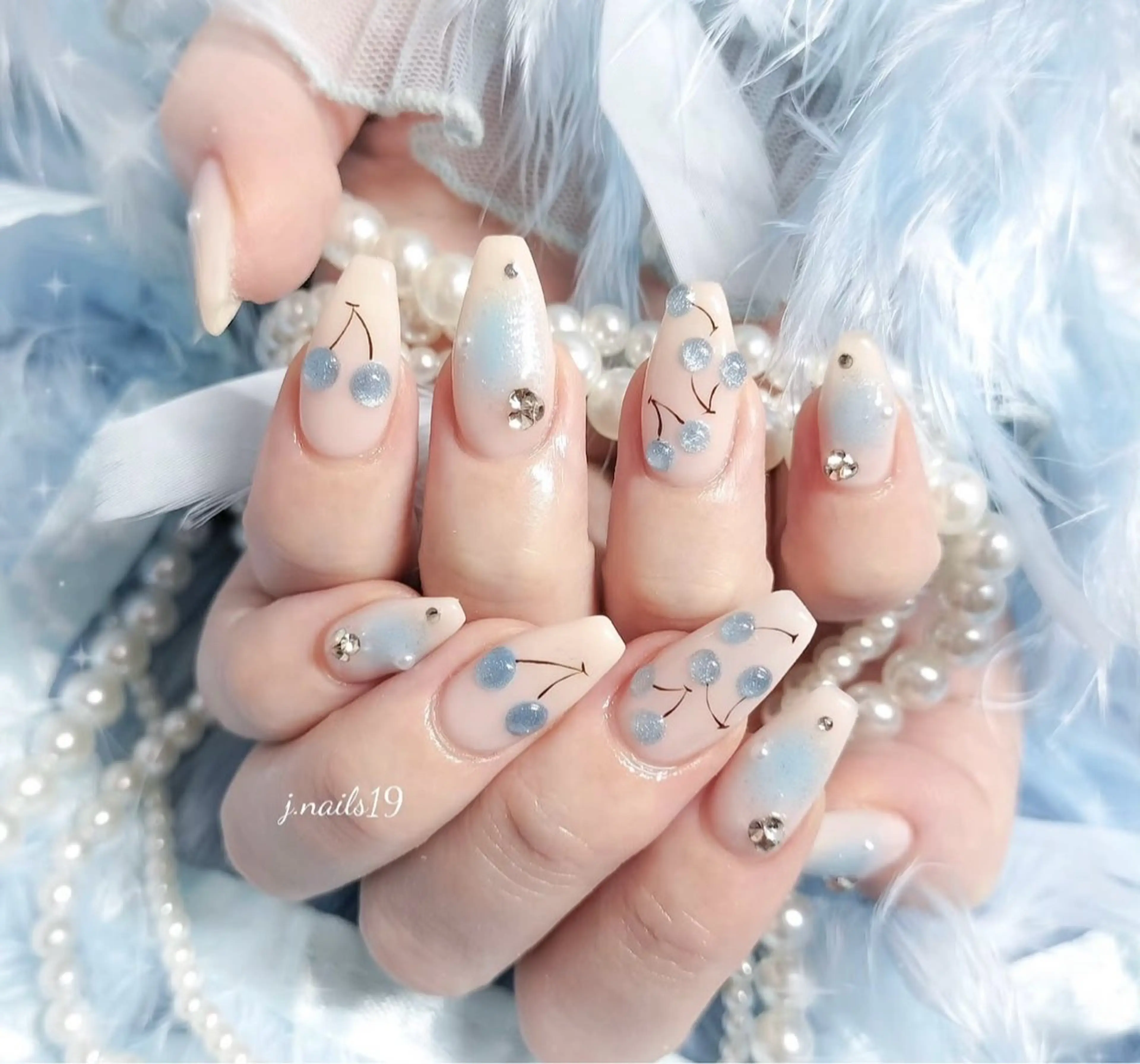 ネイル 韓国ネイル 持ち込み ニュアンスネイル ネイルチップ ハンドネイル TABI ANA.CHUOのネイルデザイン