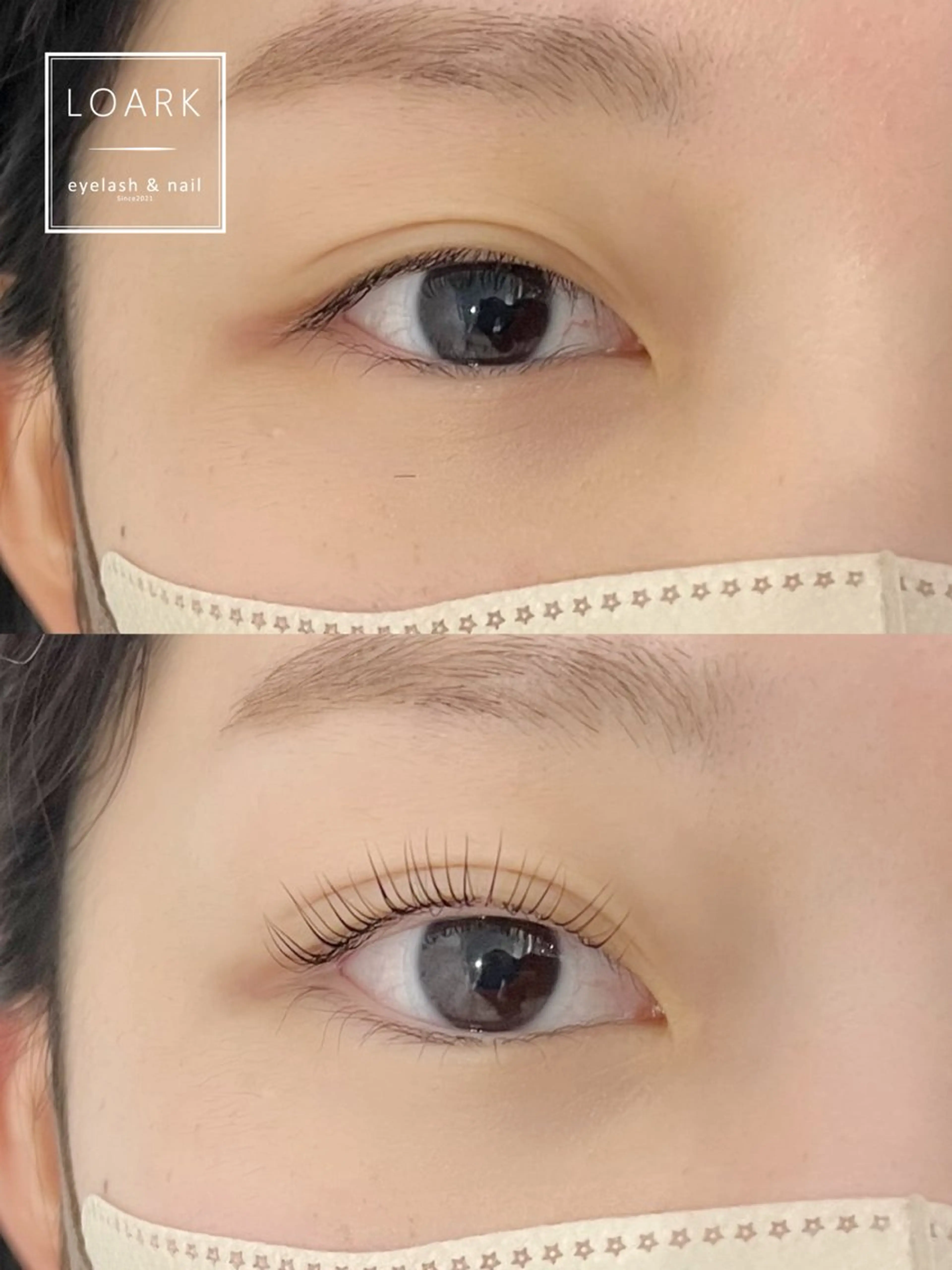 マツエク・マツパ パリジェンヌラッシュリフト LOARK アイラッシュのマツエク・マツパデザイン