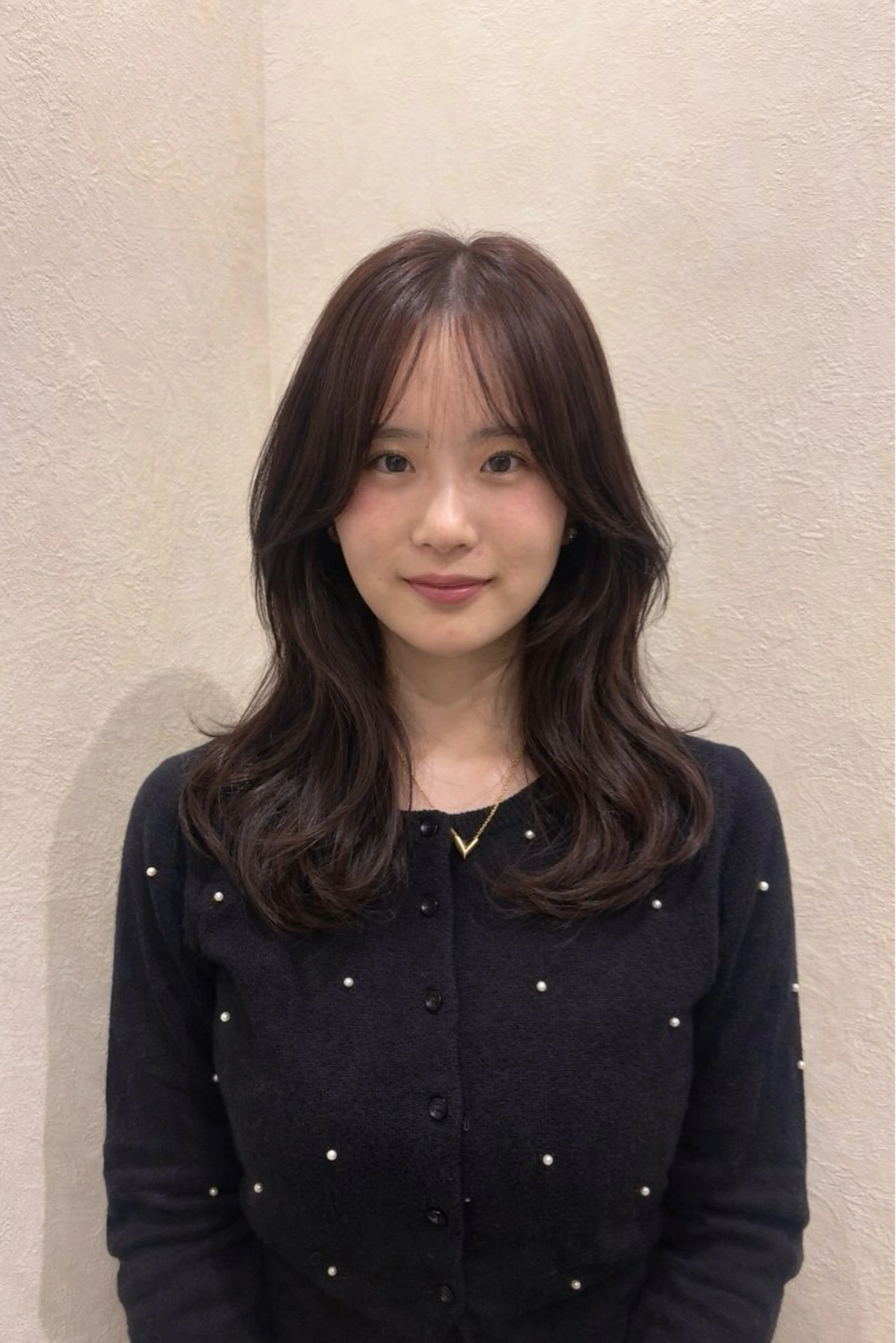 セミロング カラー ヘアカラー Inity心斎橋/ クルミのヘアスタイル