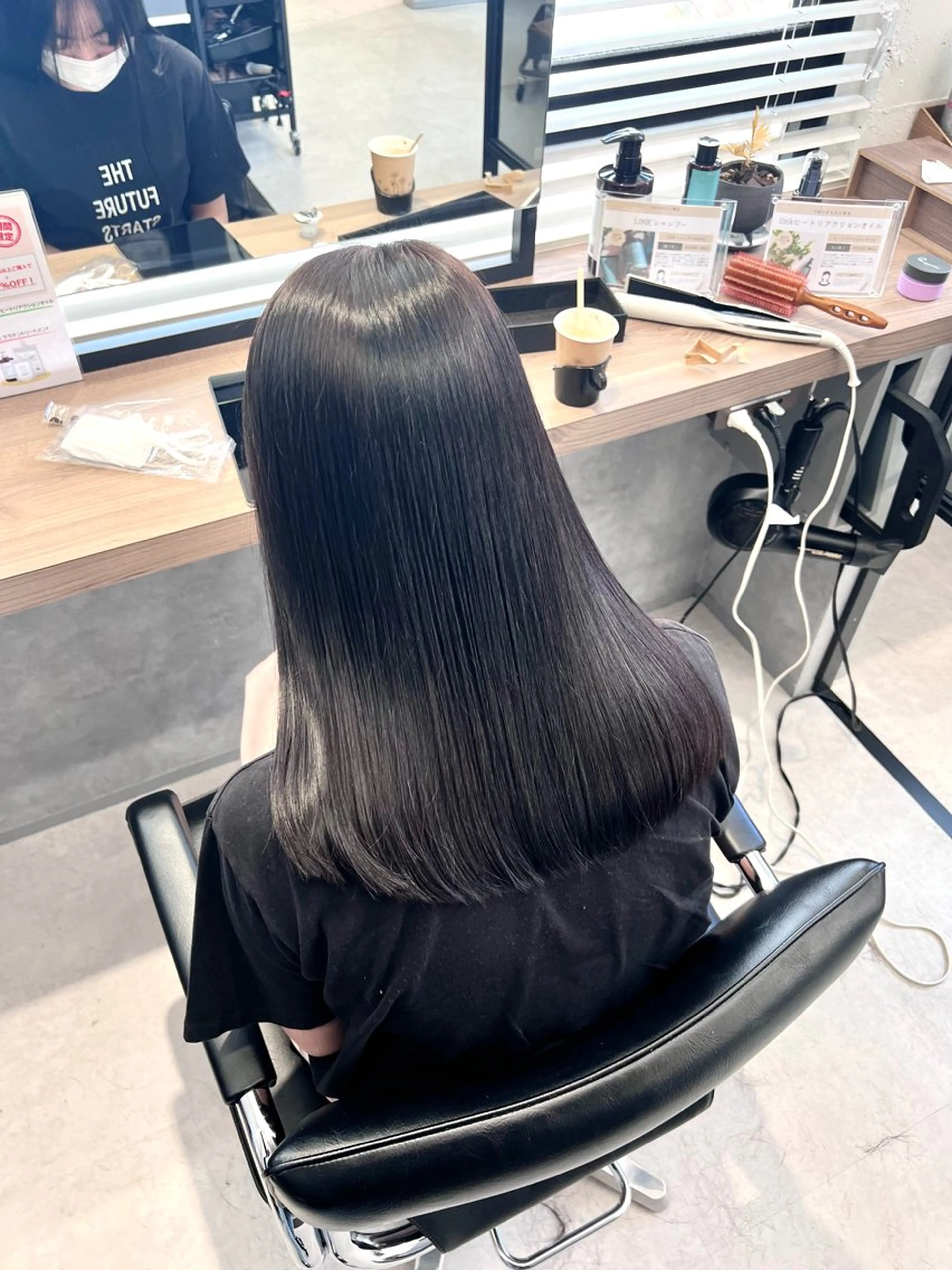 ロング カラー 髪質改善 トリートメント 白髪ぼかし￤中央林間 ￤柳川拓哉のヘアスタイル
