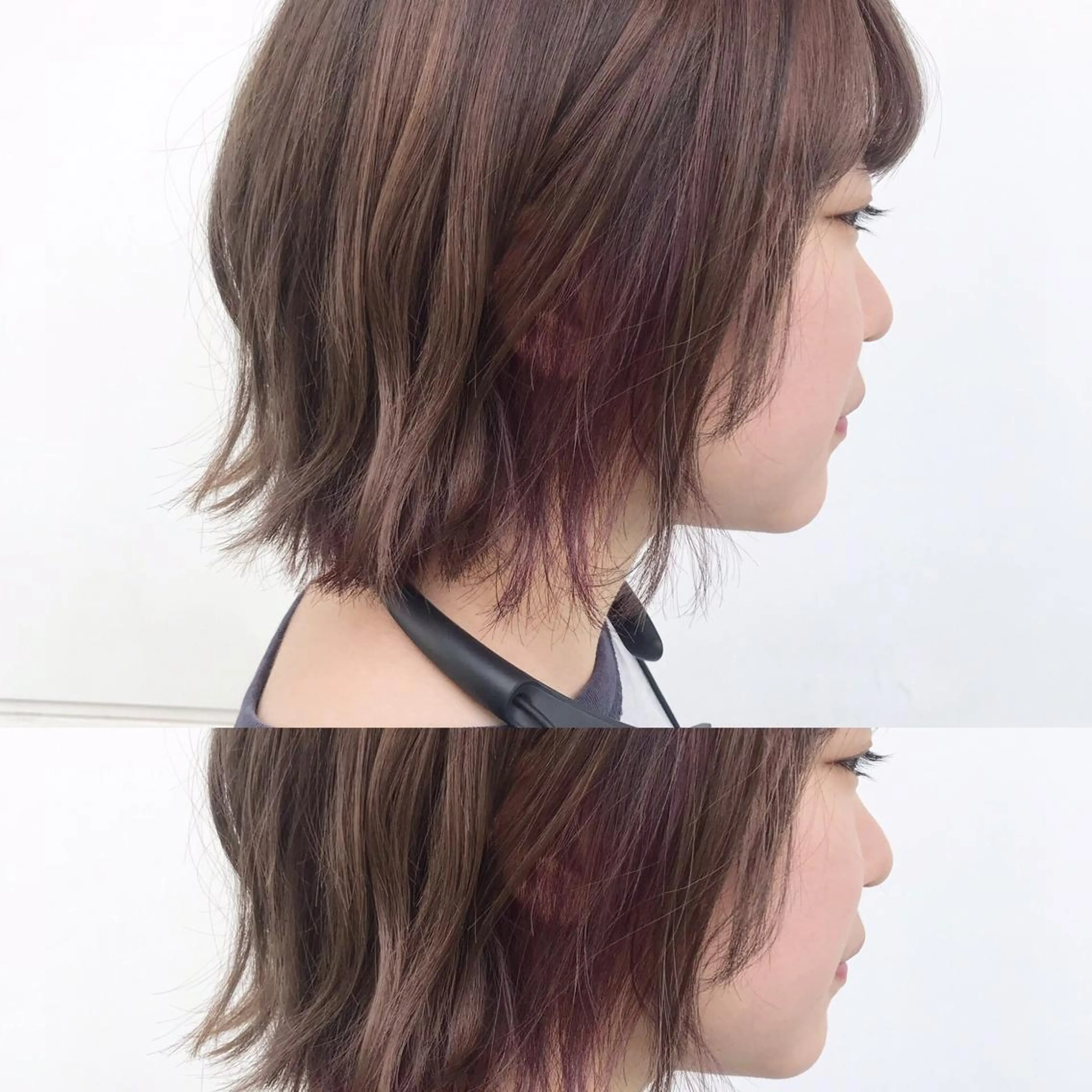 ミディアム カラー カット ヘアカラー トリートメント 嶋佐 昌大 シマサマオのヘアスタイル