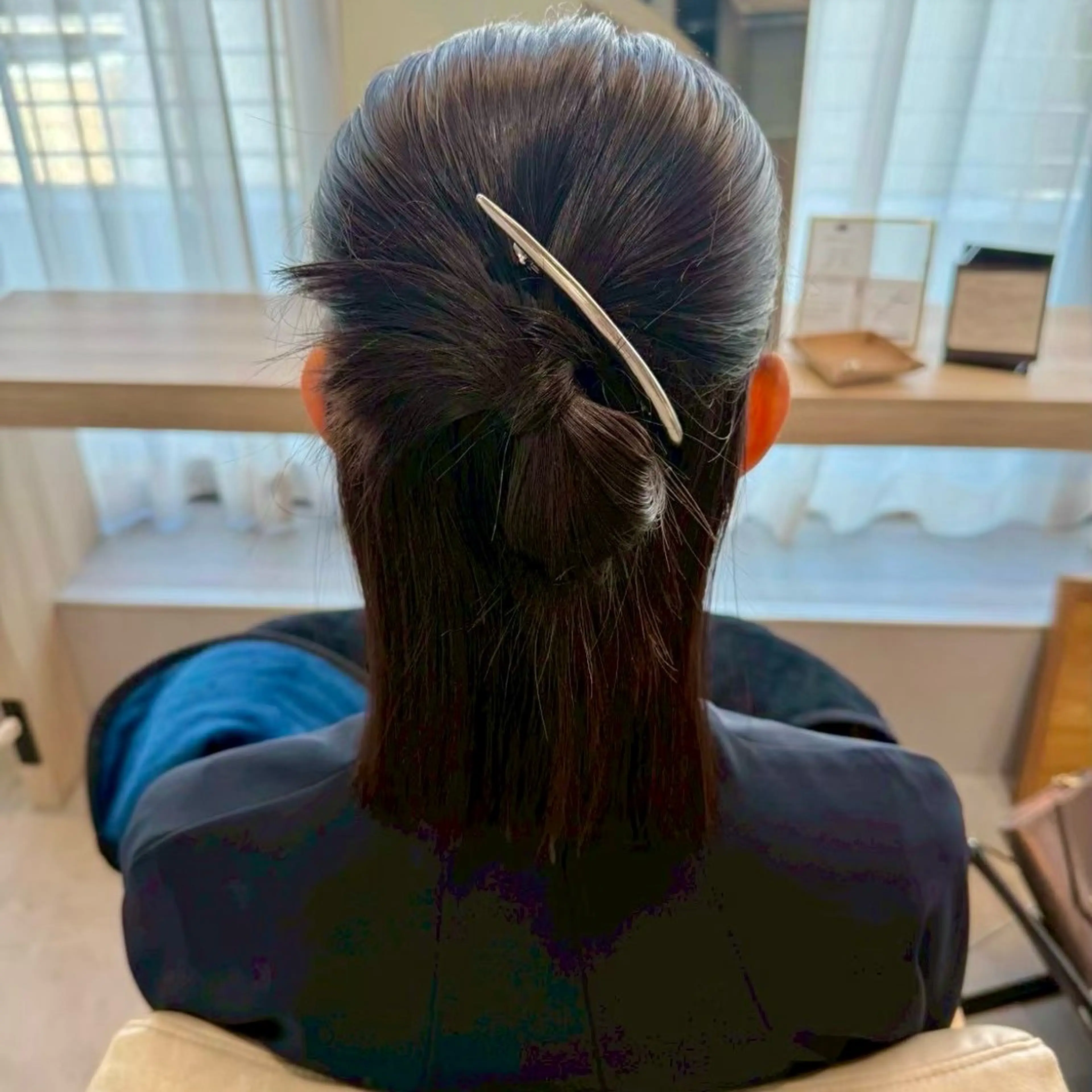 ミディアム ヘアアレンジ ハーフアップ 結婚式・ブライダル デート ヘアセット 褒められヘアメイク /‎ボブ女子🐶みおのその他イメージ