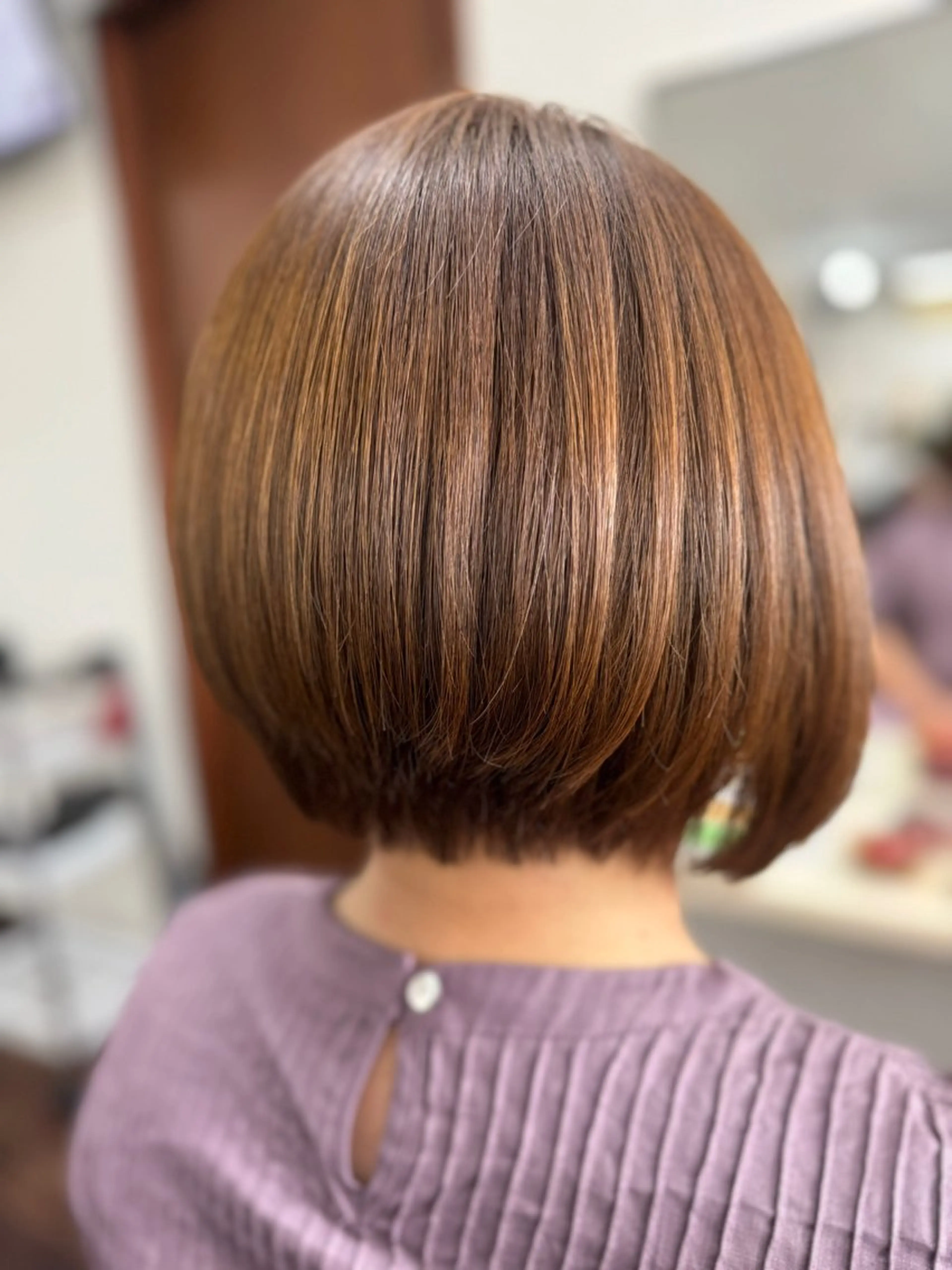 ショート 髪質改善 縮毛矯正 トリートメント 安井 友紀子のヘアスタイル