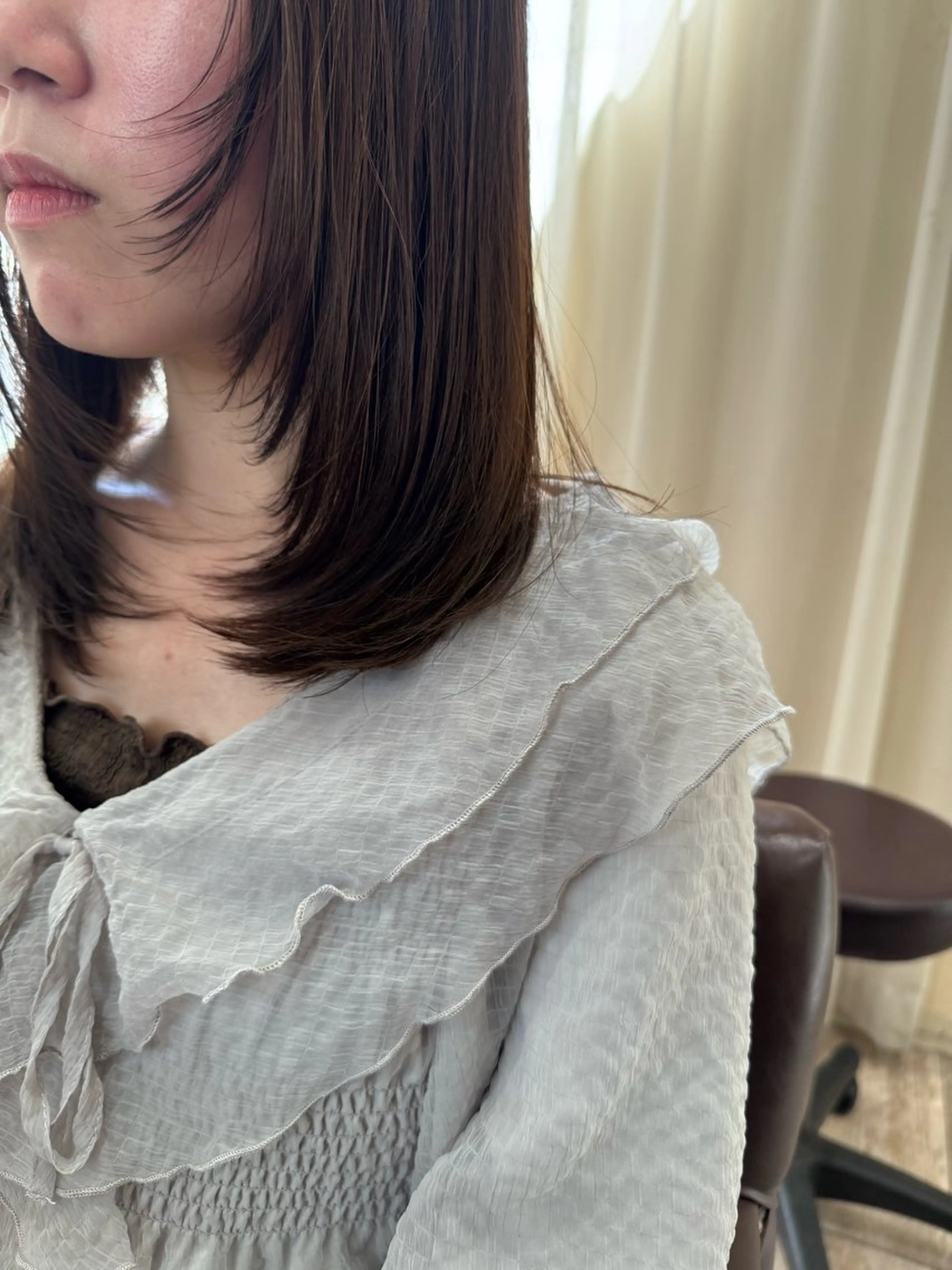 セミロング カラー 髪質改善 レイヤーカット カット トリートメント 新越谷noble店長 松本拓也▶◀*.のヘアスタイル