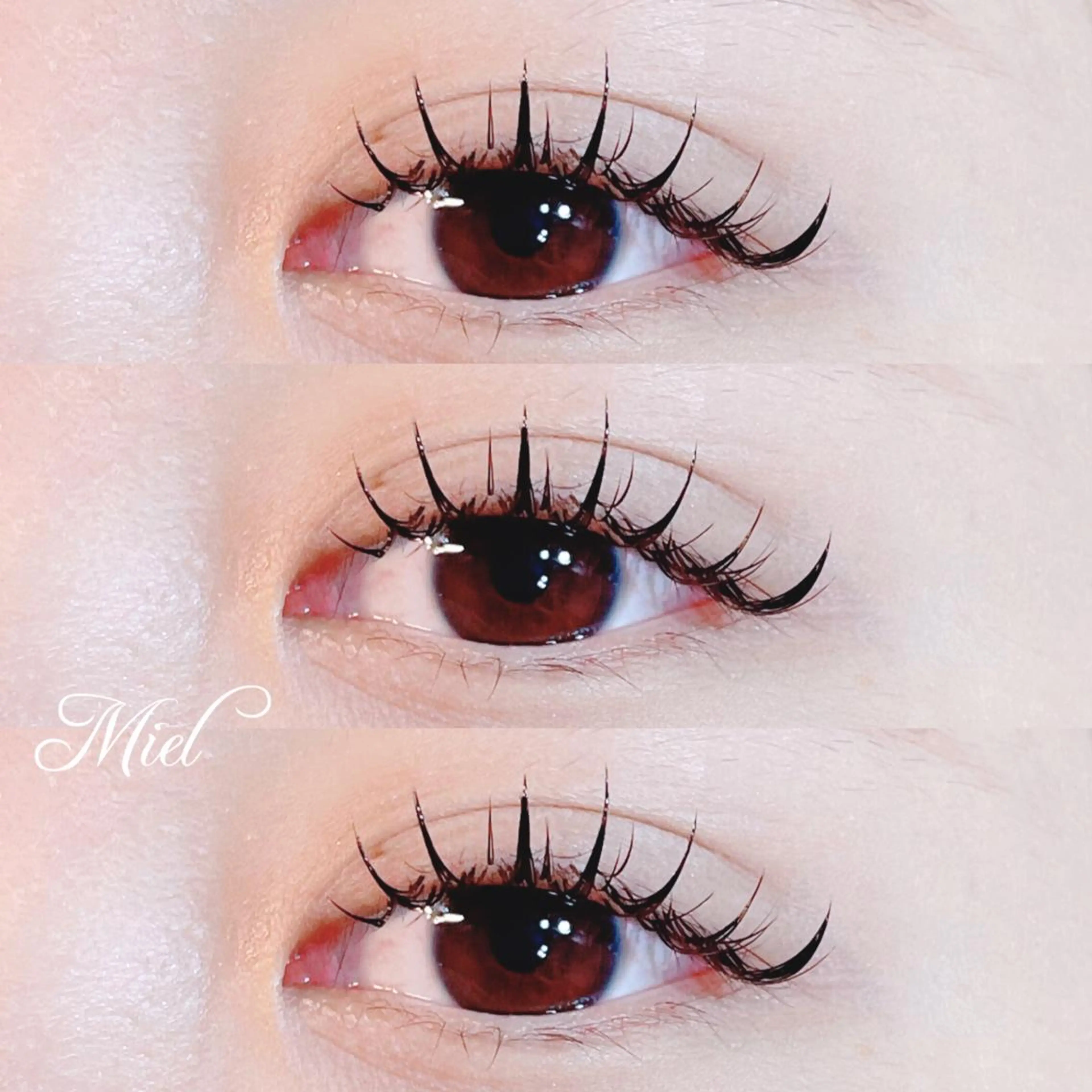 マツエク・マツパ カラーマツエク フラットラッシュ ボリュームラッシュ ワンホンマツエク Mori ✨Mystical✨のマツエク・マツパデザイン