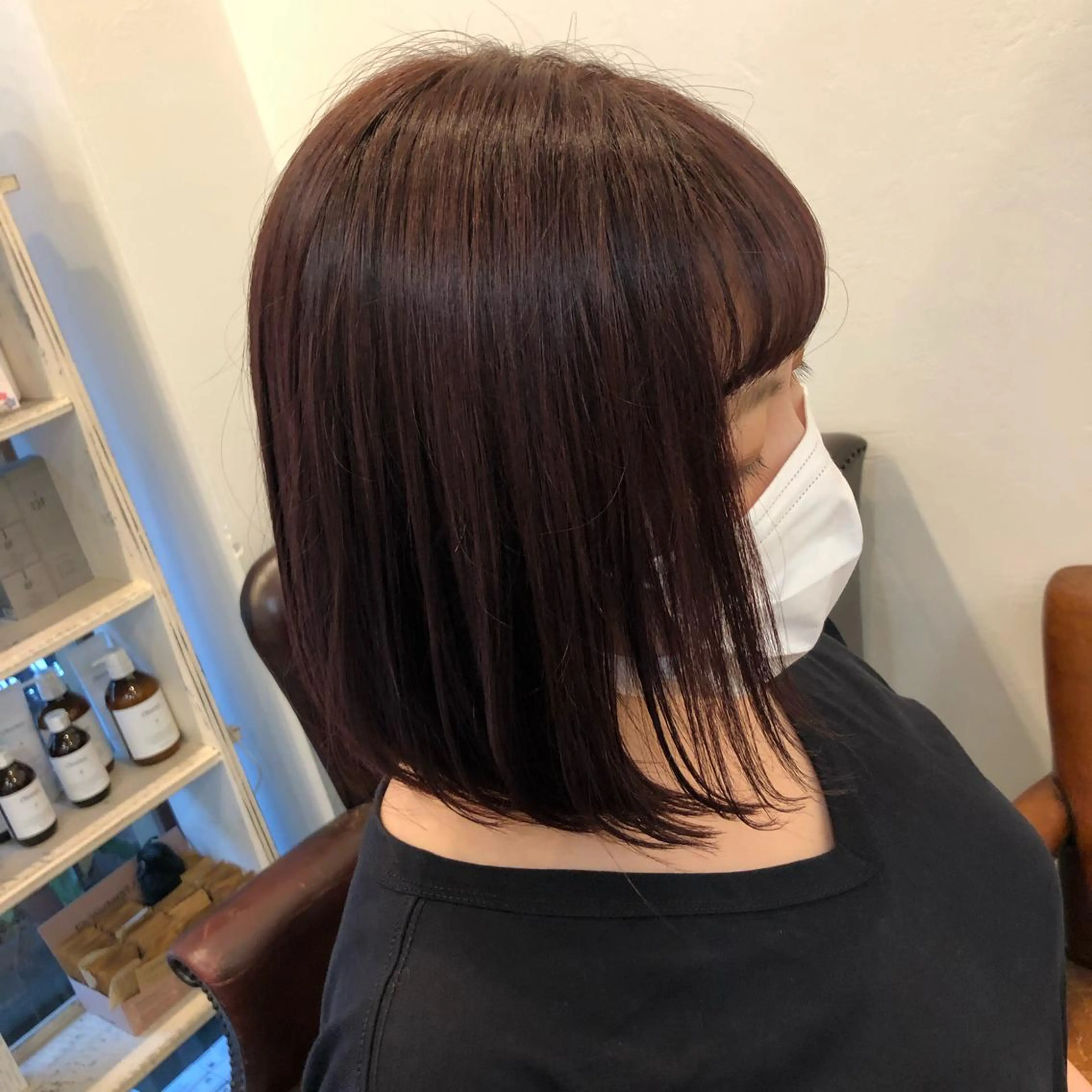 ショート カラー カシス 畠山 渚のヘアスタイル