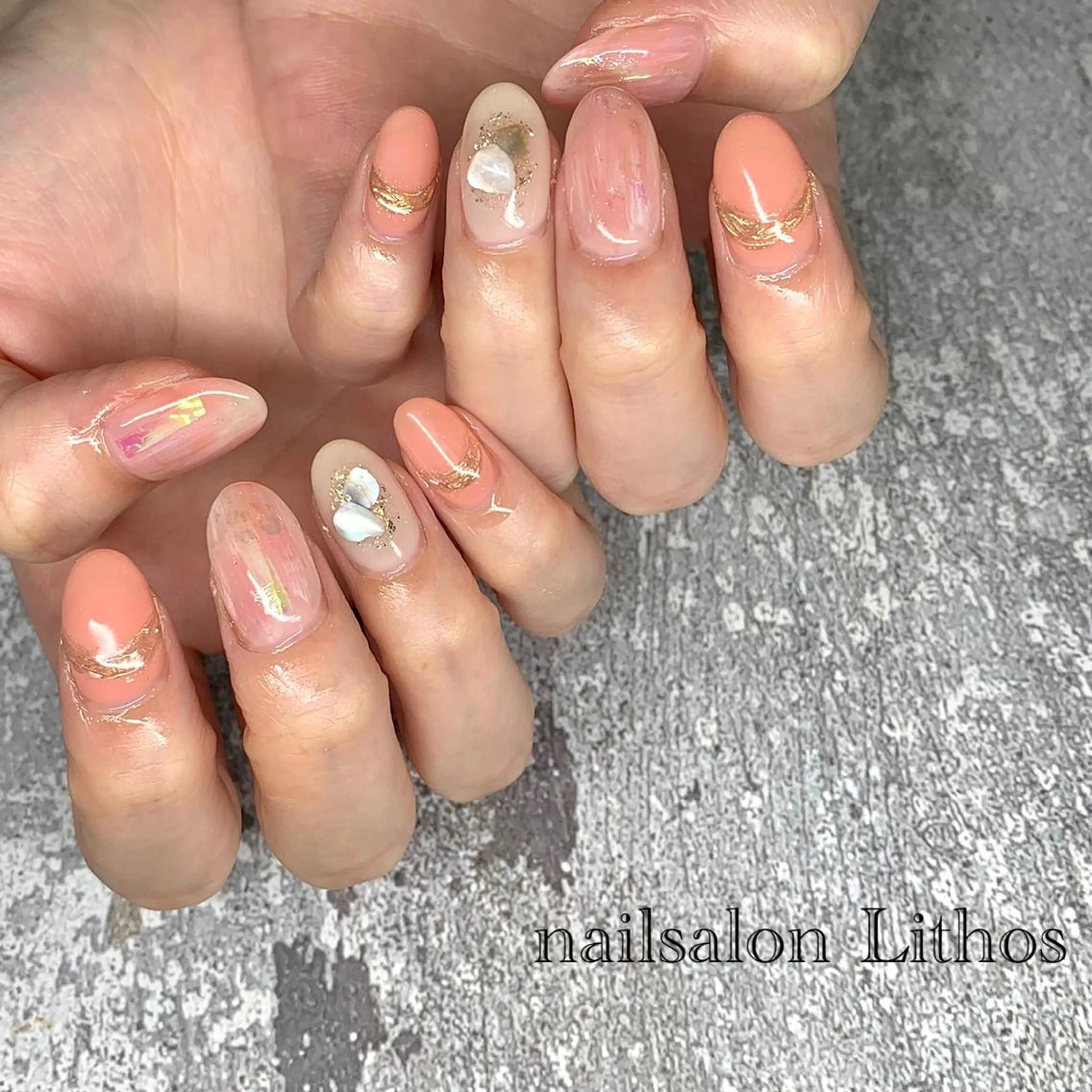 ネイル ハンドネイル nailsalon Lithos所属・nailsalon Recontreのネイルデザイン