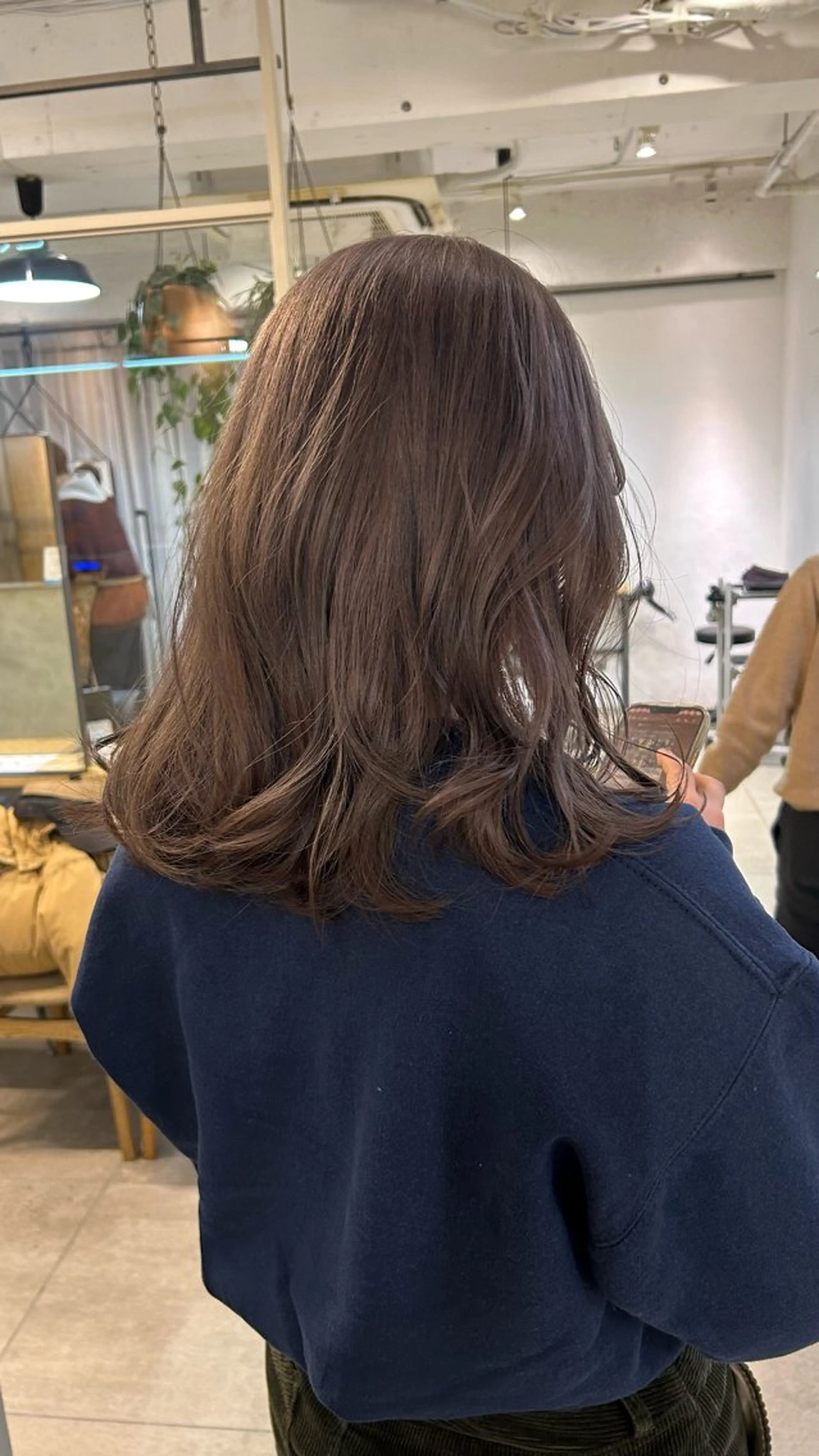 ミディアム カラー ヘアカラー トリートメント じゅわっと暖色カラー 🍊Moemiのヘアスタイル