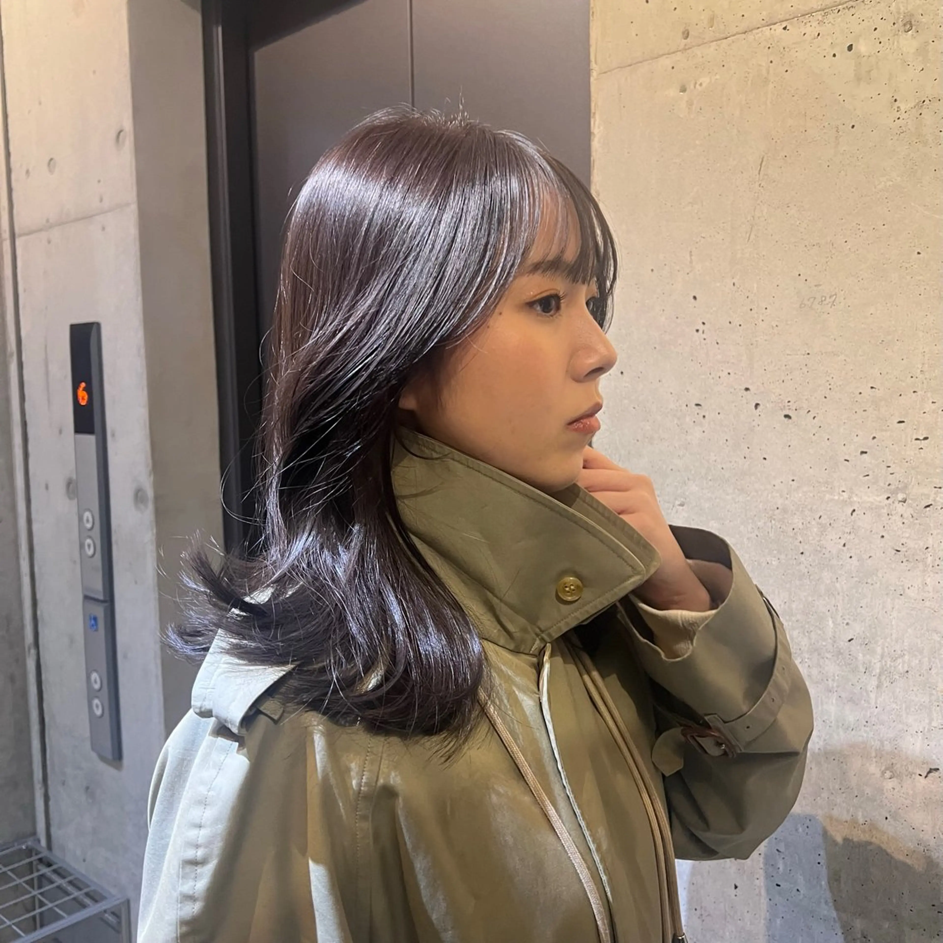 ミディアム kida nanaeのヘアスタイル