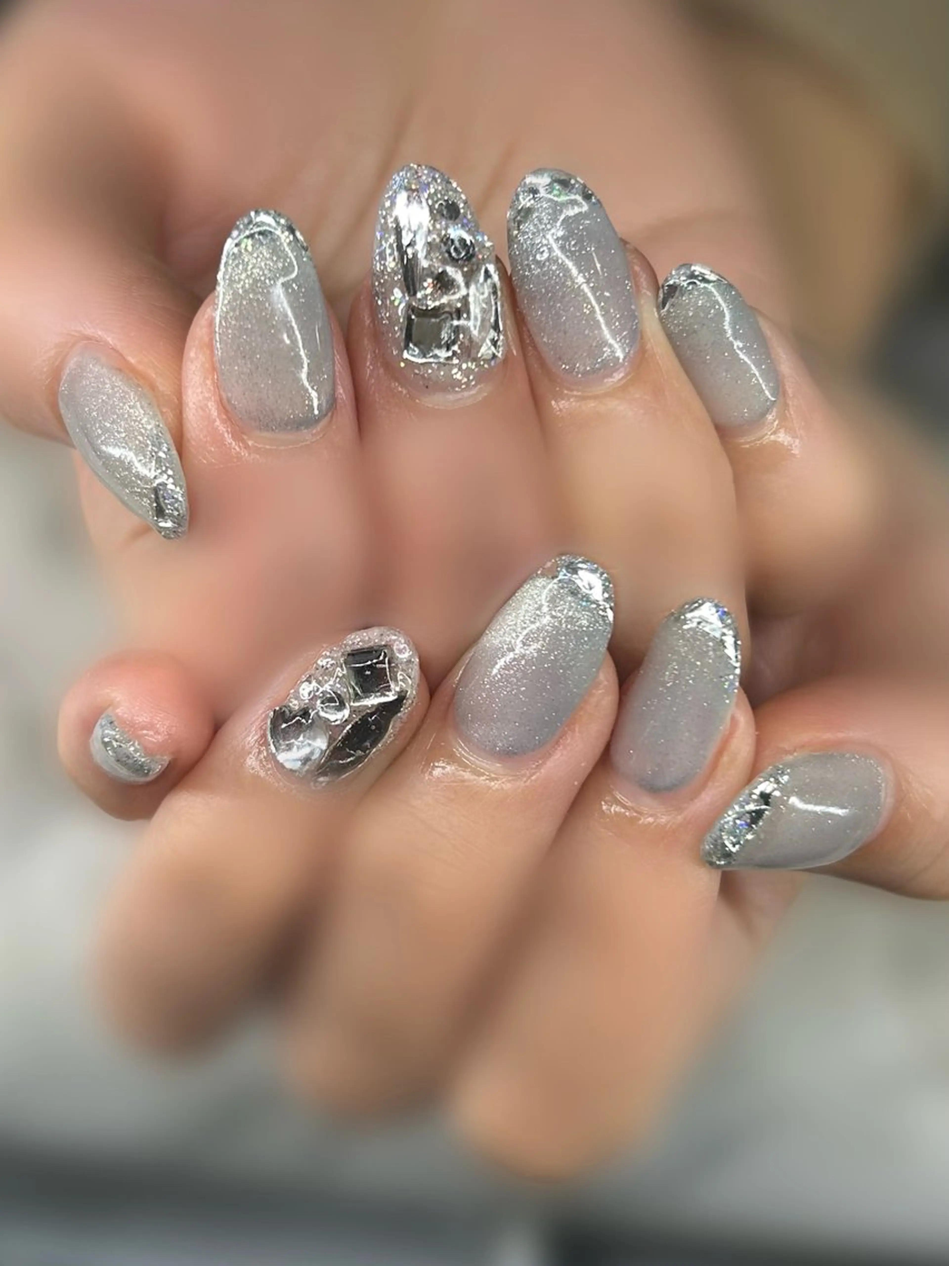 ネイル フレンチネイル ガラスフレンチ ネイルチップ 長さ出し専門HALE NAIL さとうのネイルデザイン