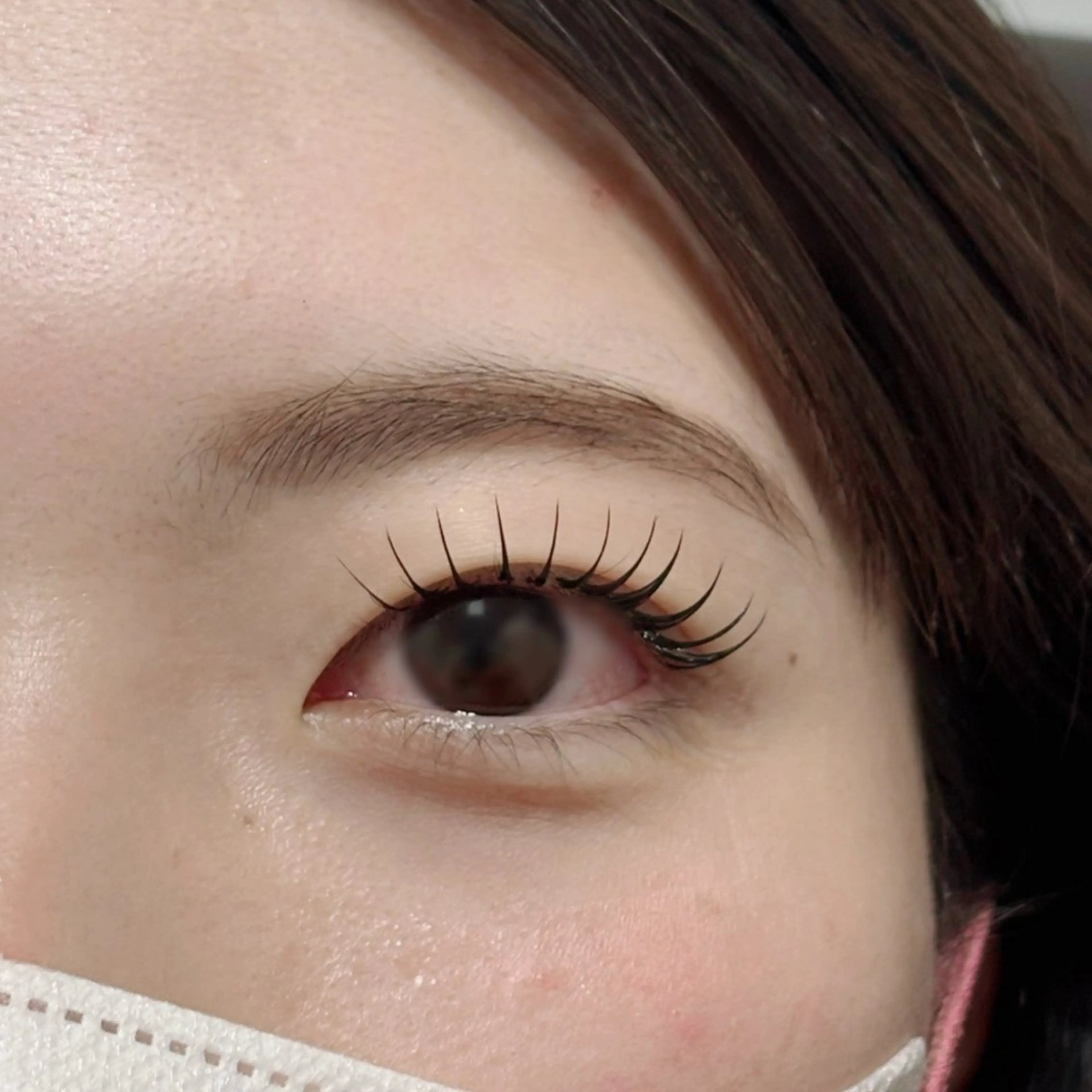 マツエク・マツパ 束感まつ毛 フラットラッシュ EYELA万代店 池田のマツエク・マツパデザイン