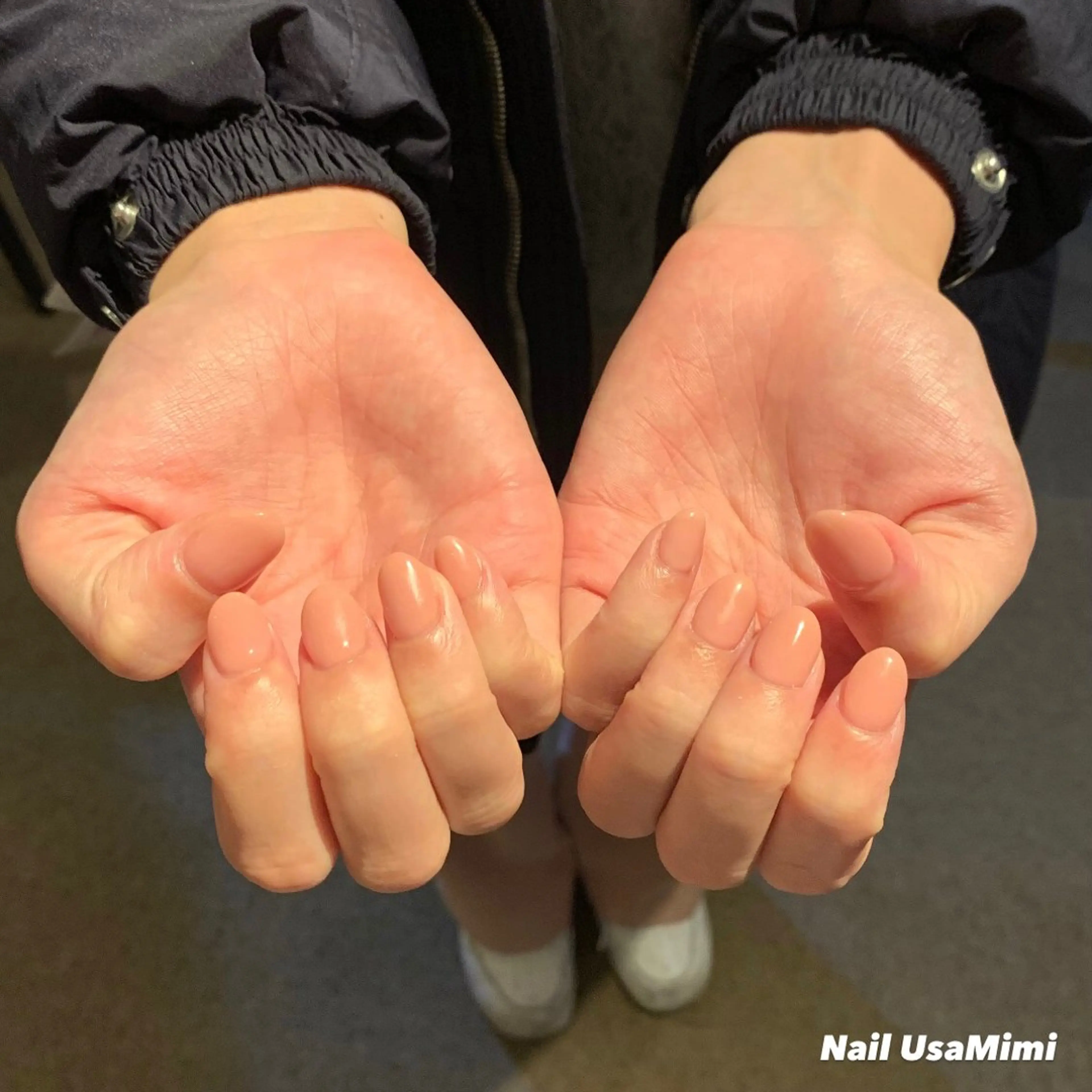 ネイル ジェルネイル マグネットネイル 持ち込み ワンカラーネイル パラジェル 本町ネイルNail UsaMimiのネイルデザイン