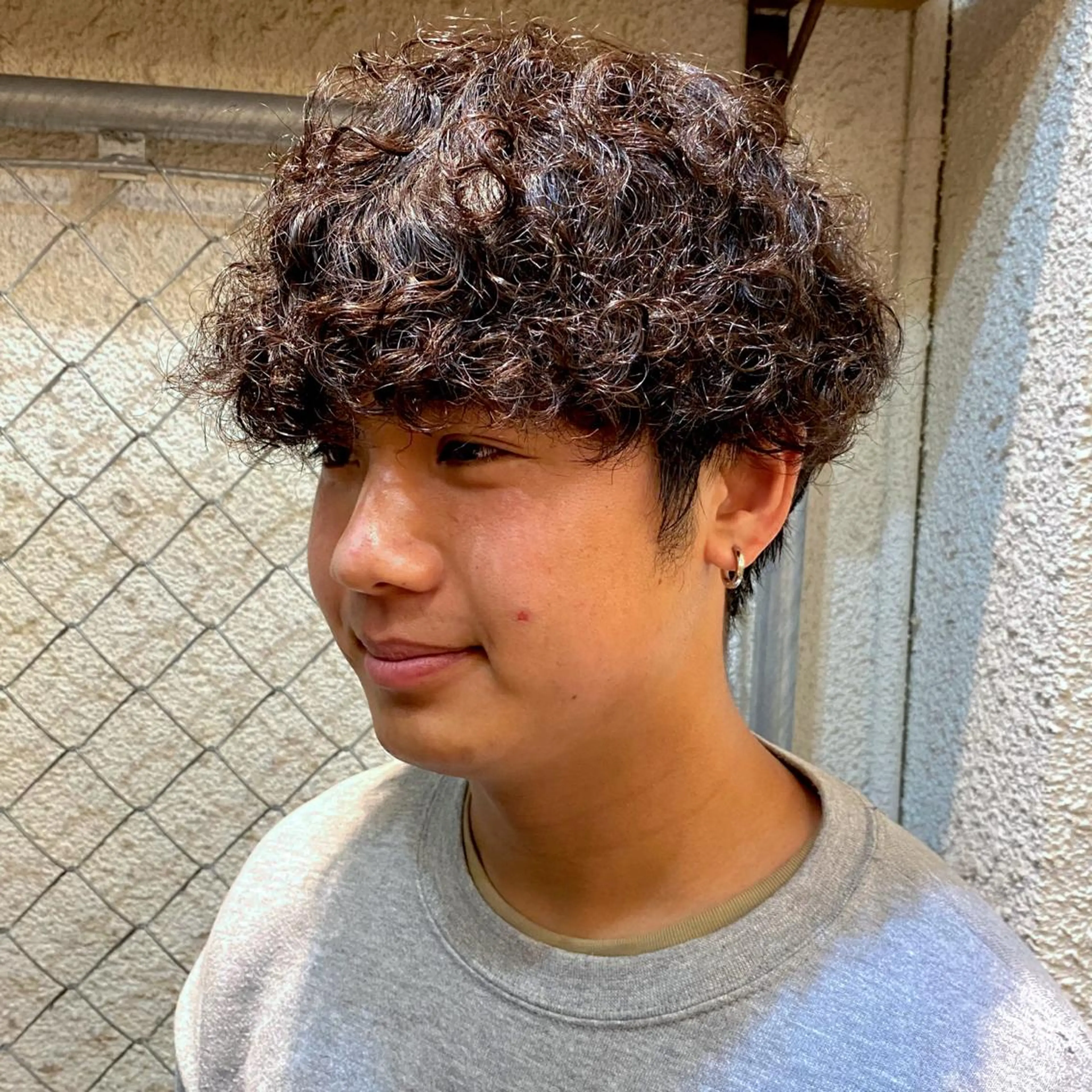 パーマ メンズ メンズパーマ プードルパーマ プードルパーマ 暖色艶color / ボブ🦩Rioのヘアスタイル