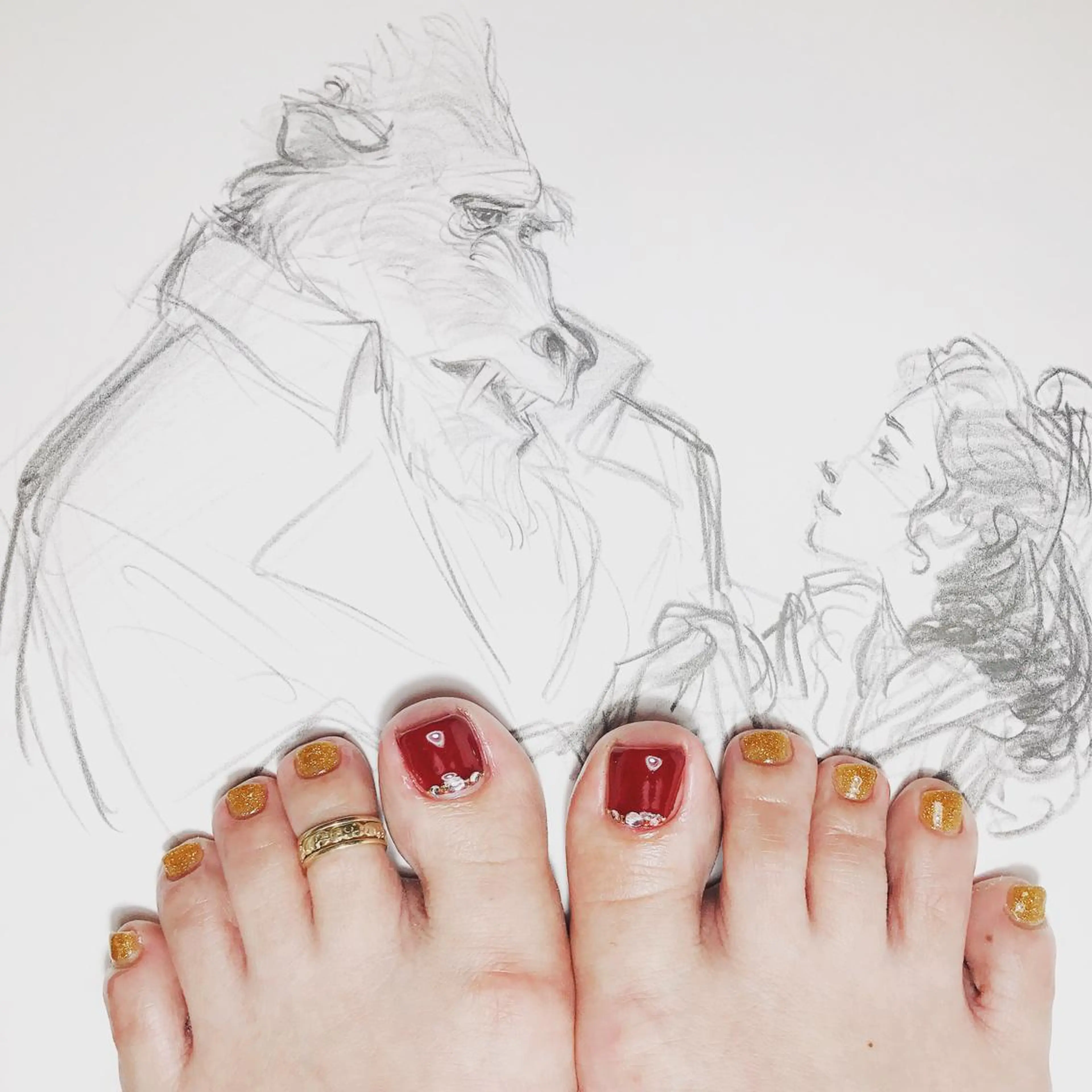 ネイル フットネイル ストーンネイル owlnail /持込みデザイン専門のネイルデザイン