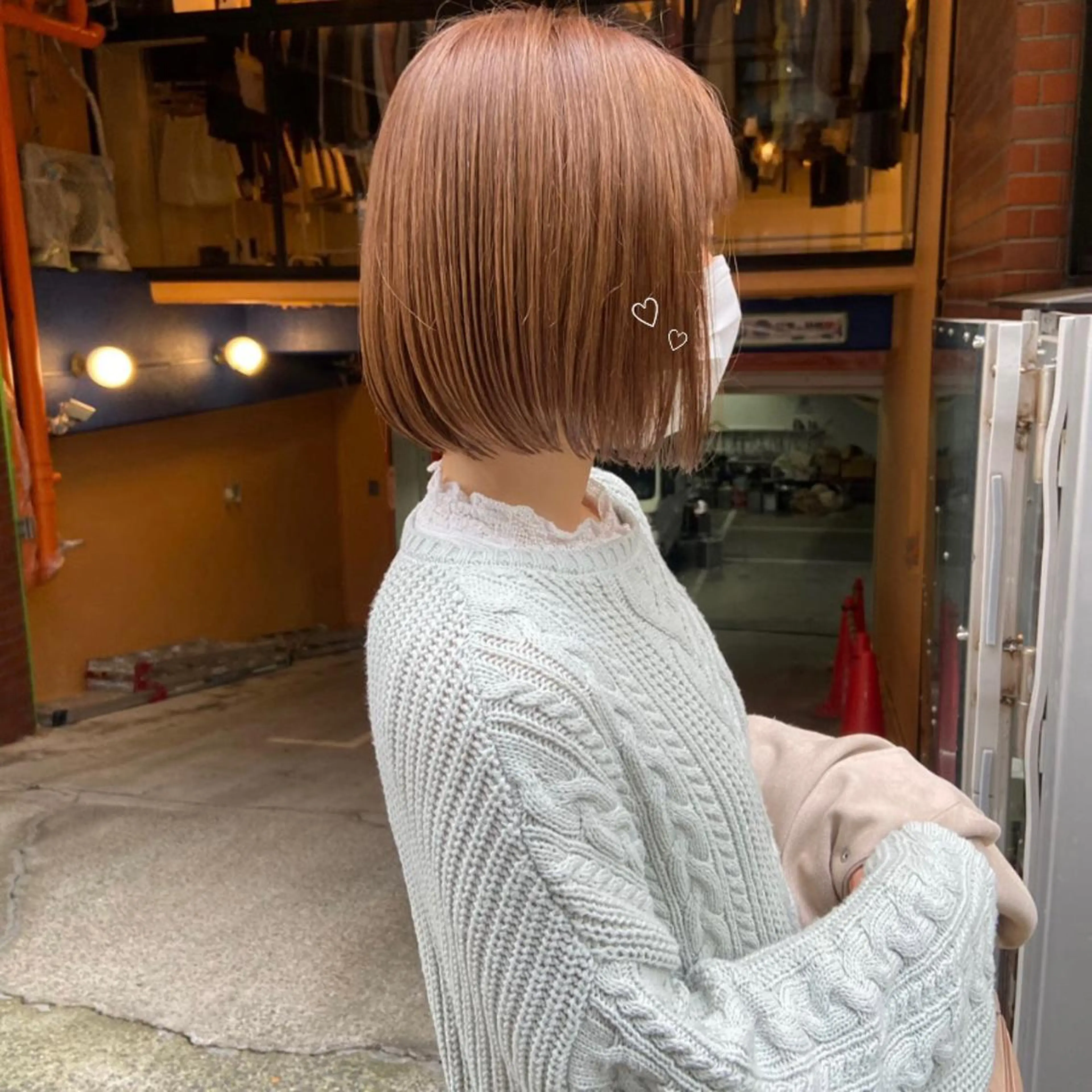 ショート カラー ベージュカラー ブリーチ ケアブリーチ 透明感カラー ダブルカラー mai 🎀 / 梅田美容室のヘアスタイル