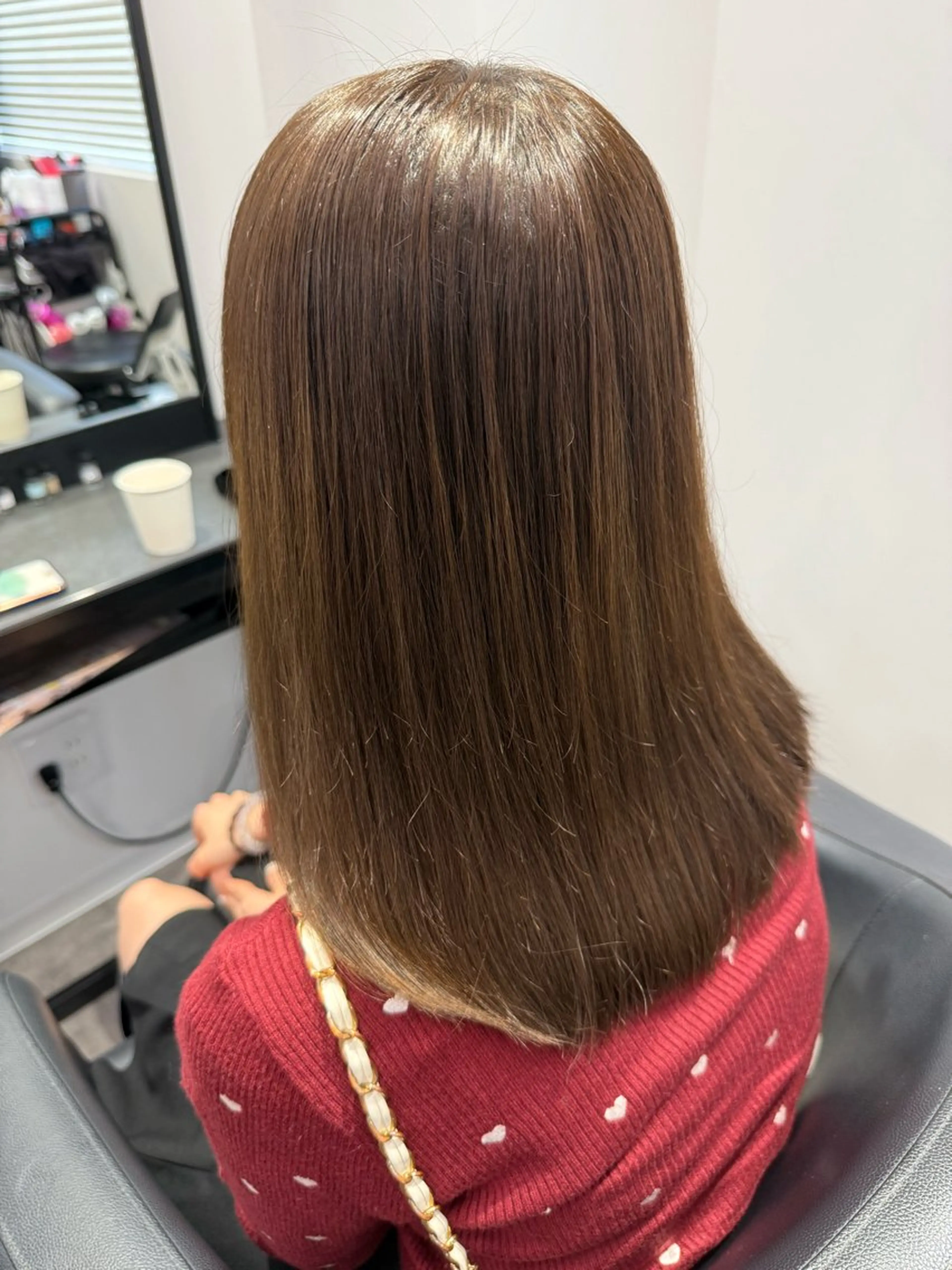 セミロング カラー ヘアカラー トリートメント レイヤー/透明感カラ ー/髪質改善/maoのヘアスタイル