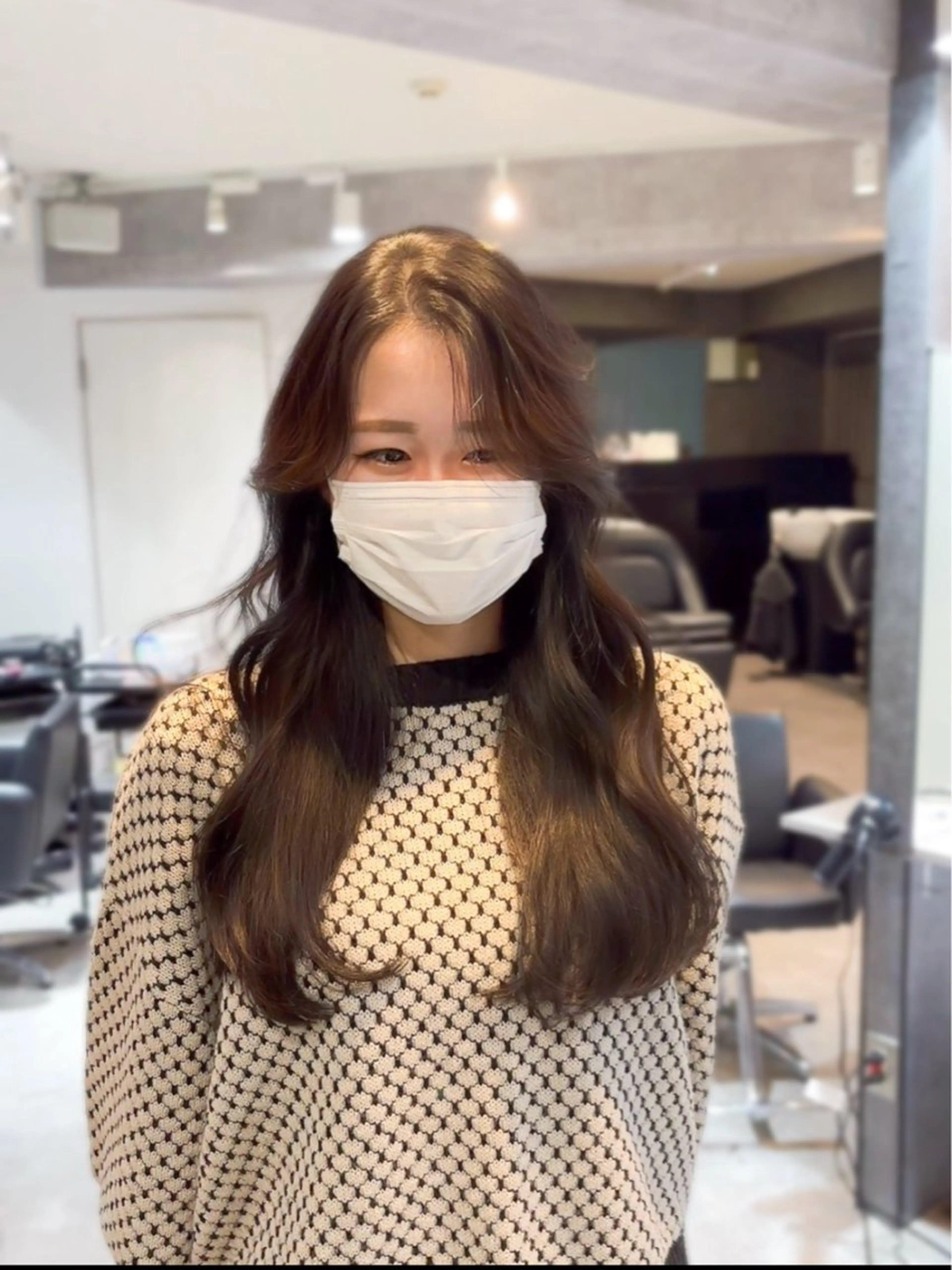 ロング カット ヘアカラー トリートメント 新宿/韓国メンズ RIKUパーマのヘアスタイル