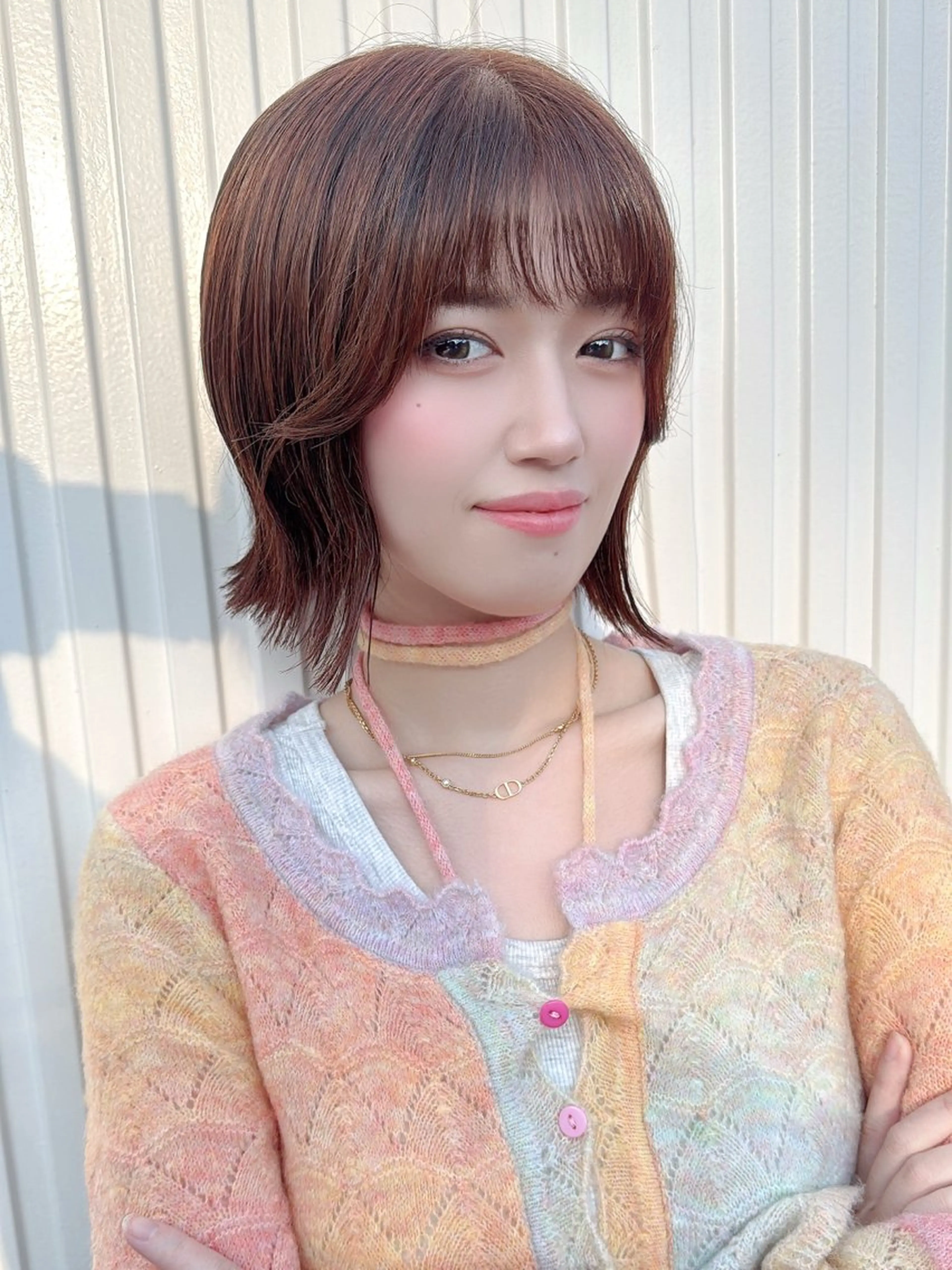 ショート ボブレイヤー ボブ 髪質改善 韓国風ヘア レイヤーカット ボブ・韓国レイヤー・ くびれボブ・内藤康太のヘアスタイル