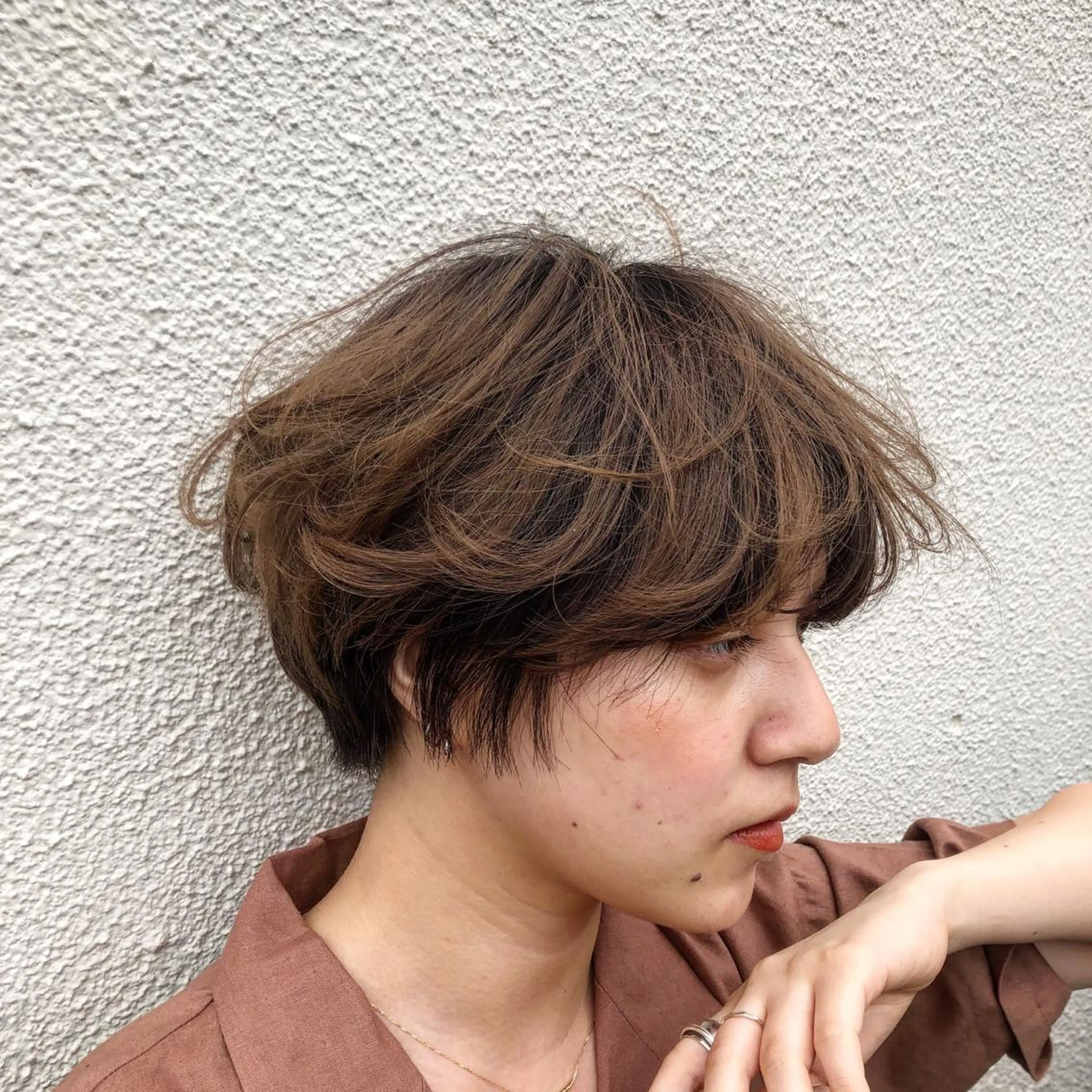 ショート カラー THE DAY所属・AKI HASHIMOTOのヘアスタイル