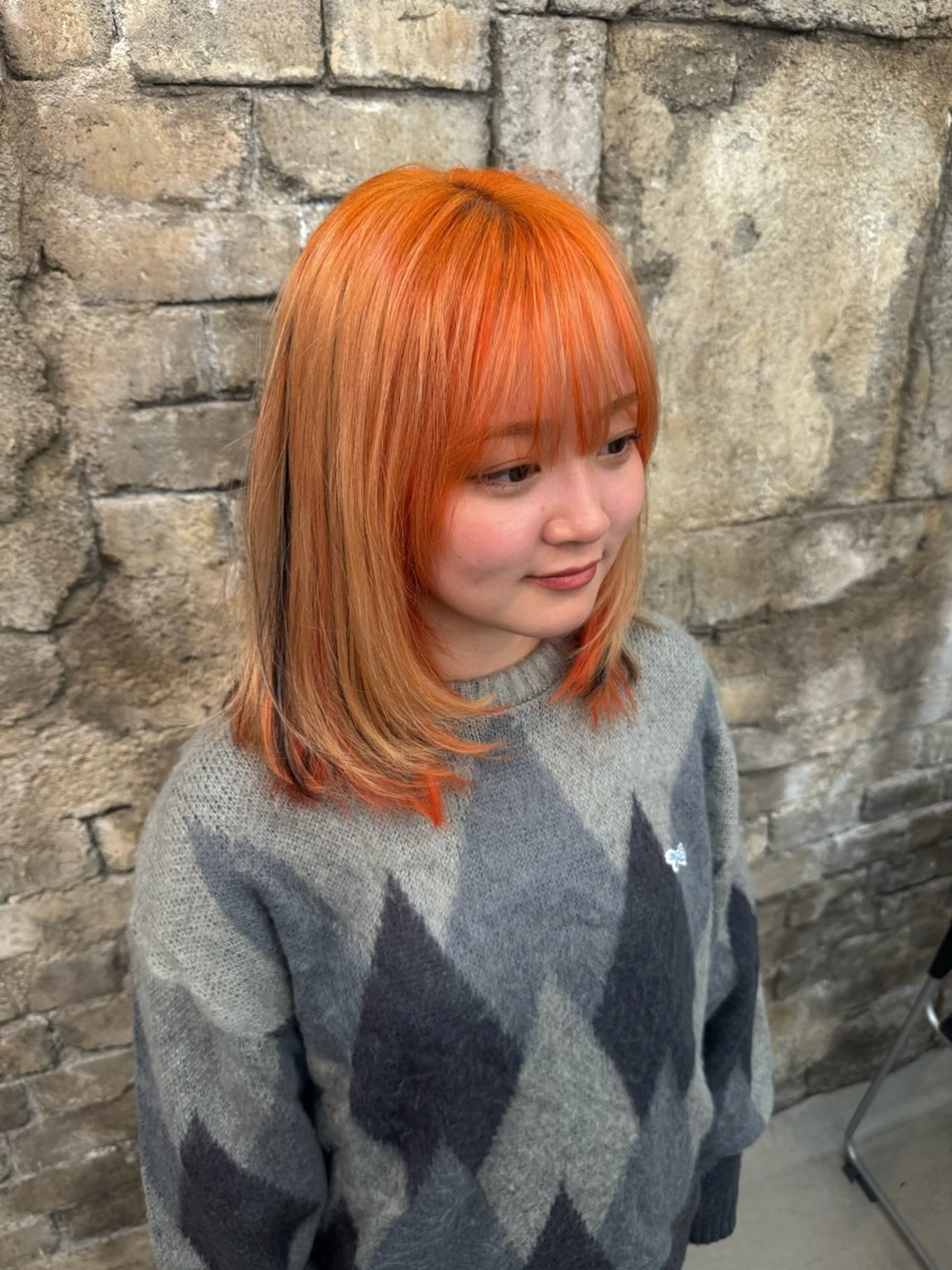 ミディアム カラー あなたのお悩み改善" You"💚❤️💛のヘアスタイル