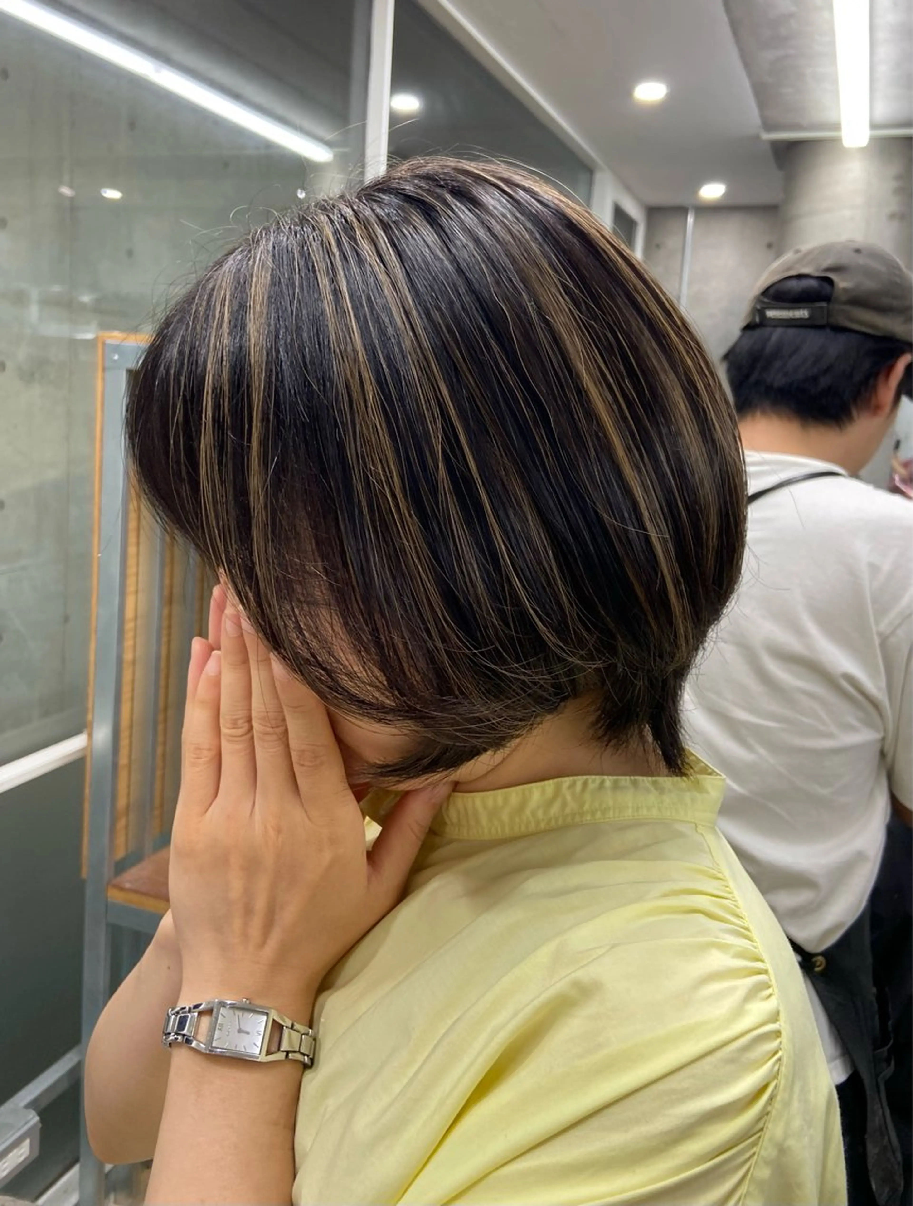 ショート ハイライト Kotoko🖤/海 外/バレイヤージュのヘアスタイル