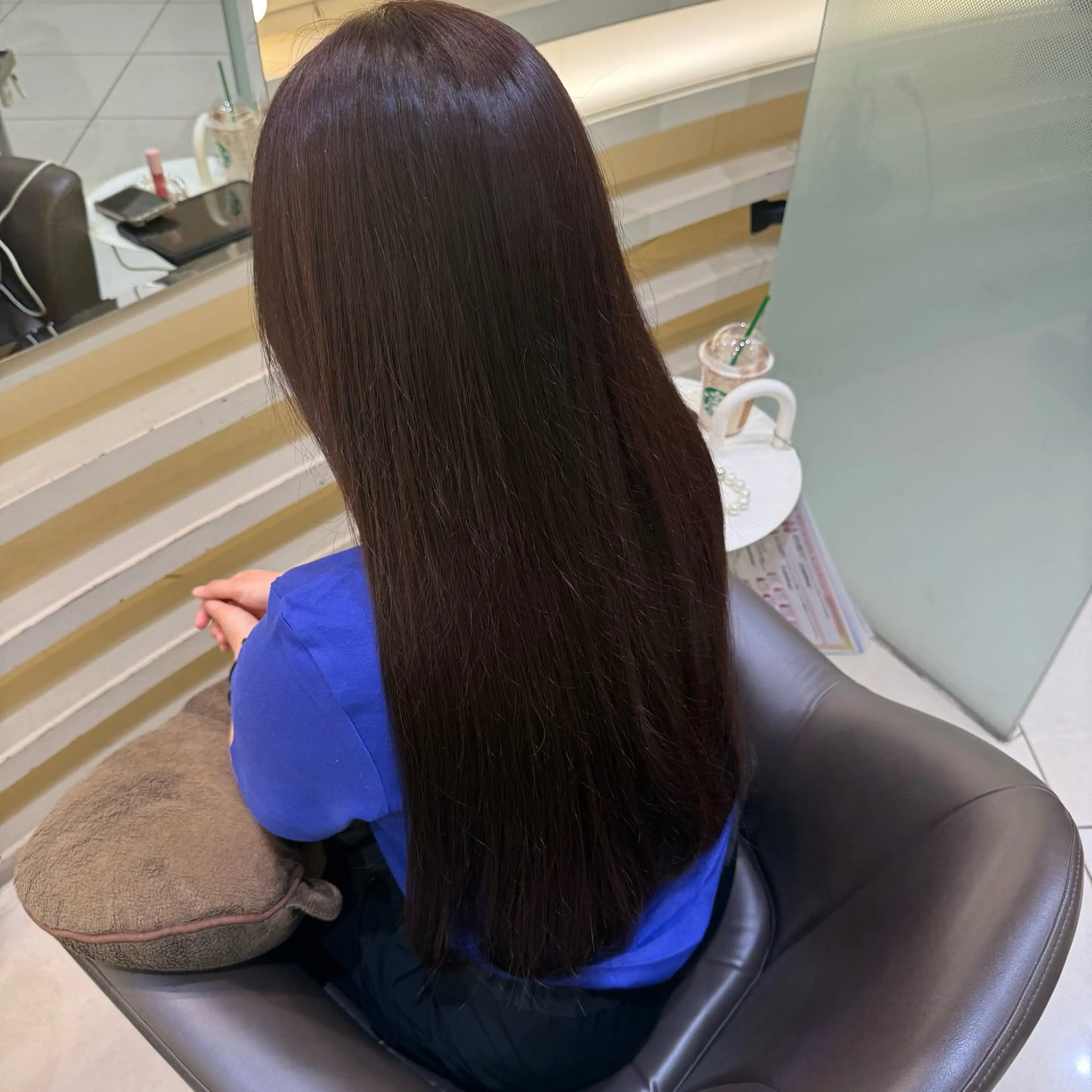 ロング カラー ブリーチ 縮毛/あすか🐯のヘアスタイル