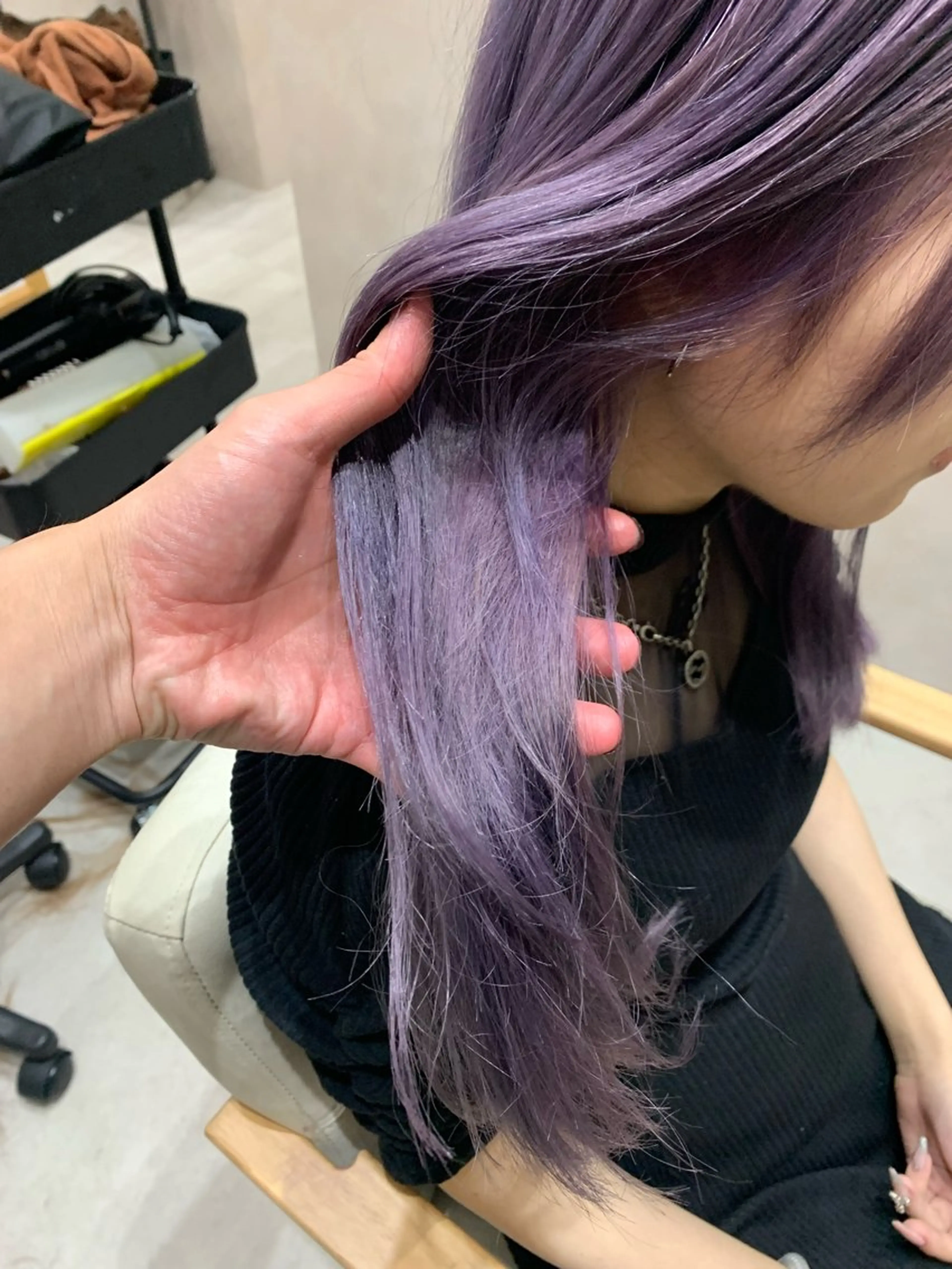 ロング カット ヘアカラー トリートメント 🫧レイヤーカット/ 韓国ヘア🫧白石輝のヘアスタイル