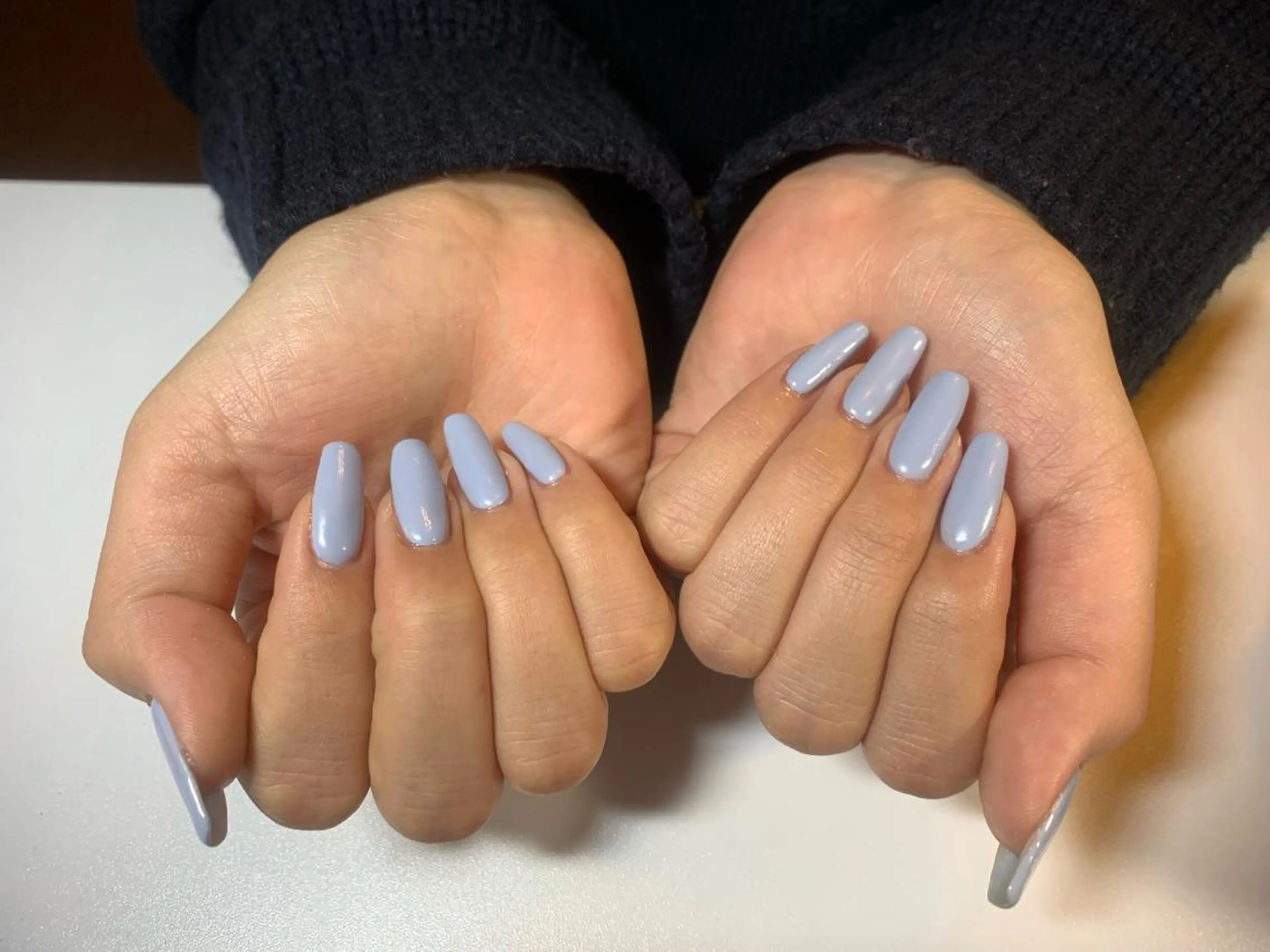 ネイル ロングネイル ワンカラーネイル 松山 美由紀のネイルデザイン