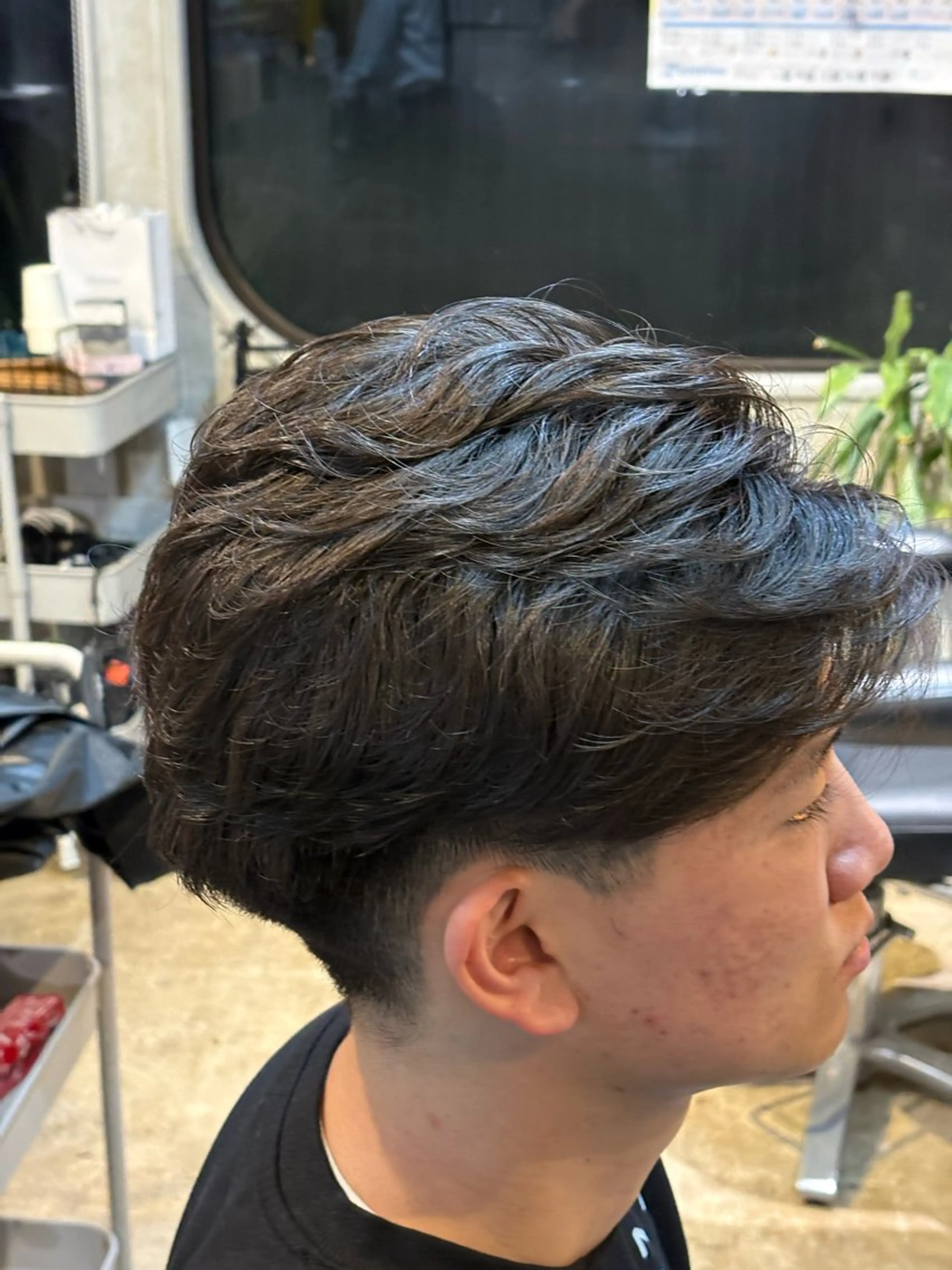 ショート パーマ メンズ ユウト 【メンズ限定】のヘアスタイル