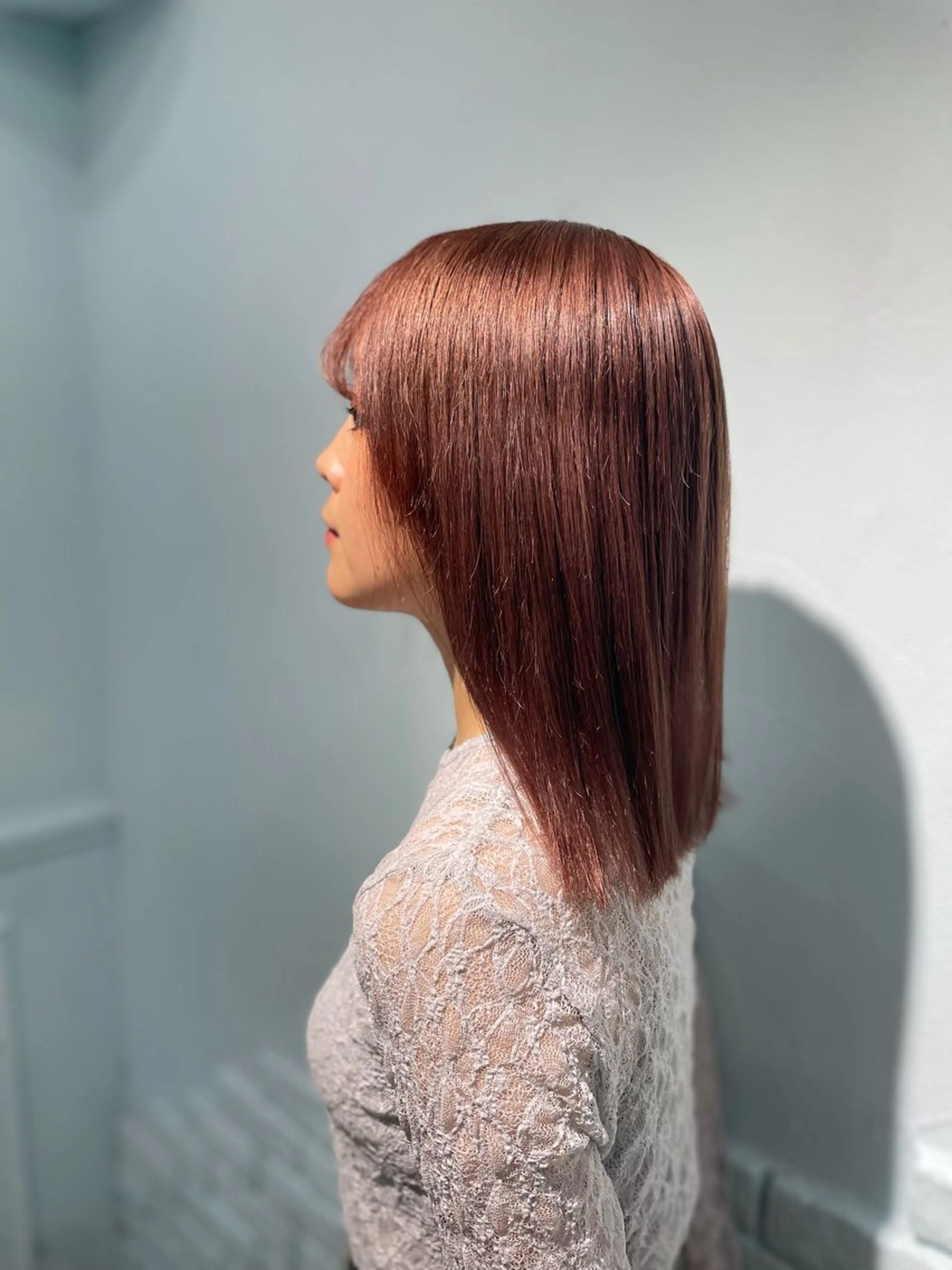 ミディアム カラー アッシュ アッシュグレー ベージュカラー ブリーチ ブロンド 【美髪ハイトーン】 髪質改善/大和🎀のヘアスタイル