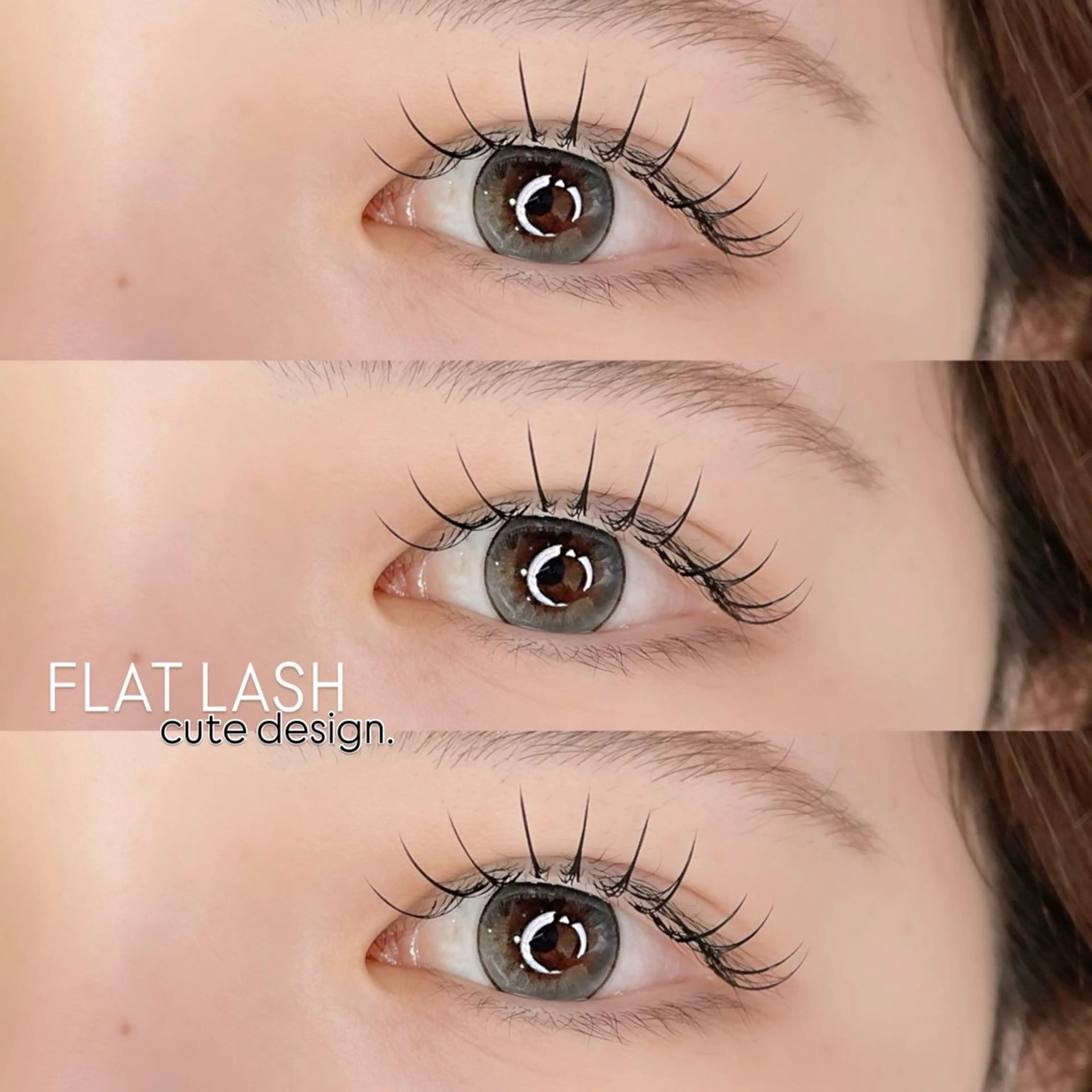 マツエク・マツパ 束感まつ毛 フラットラッシュ 韓国風マツエク マツエク マツパ/マツエク/ haruna🩰のマツエク・マツパデザイン