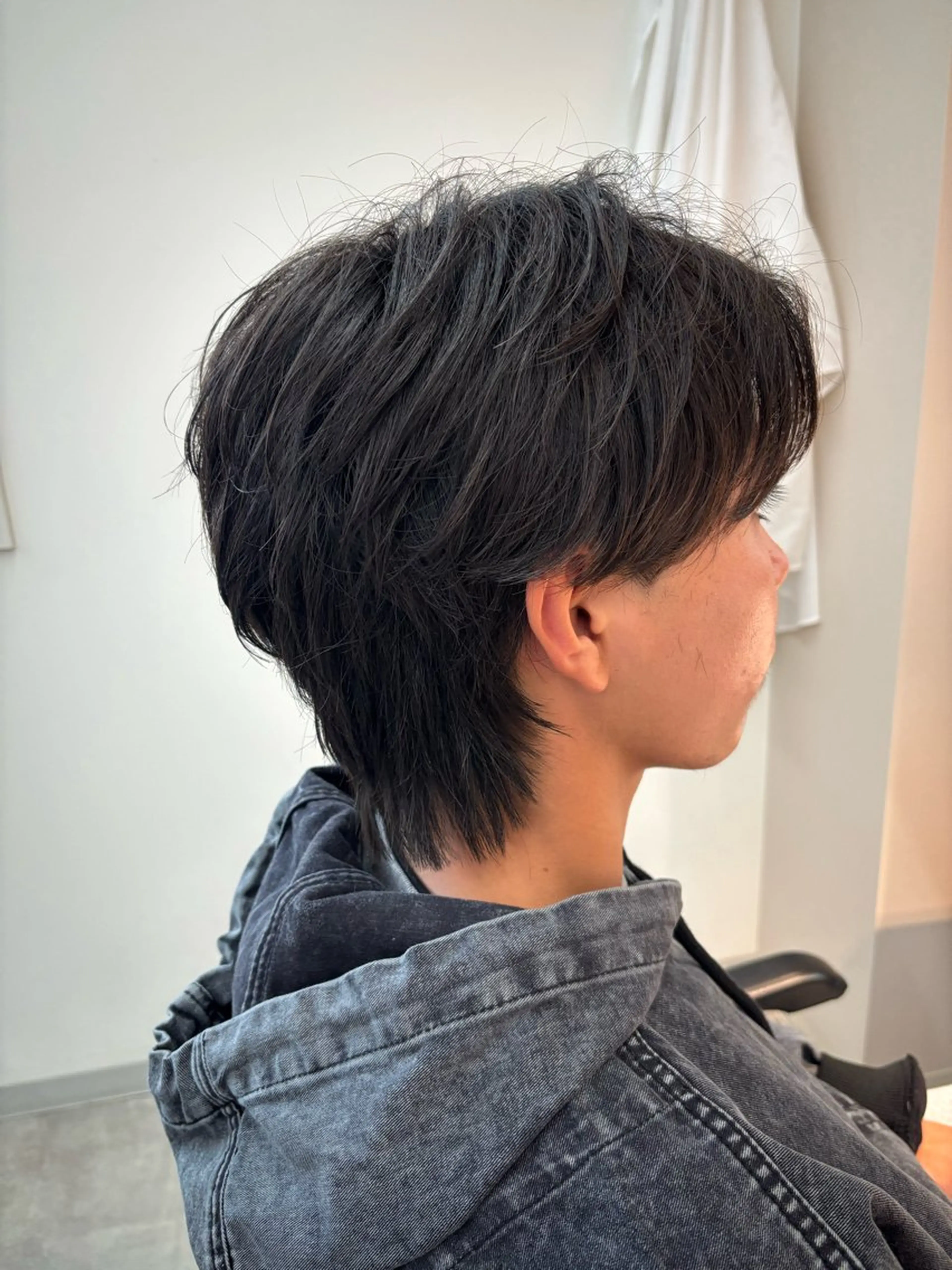 パーマ メンズ フェザーパーマ メンズパーマ メンズウルフカット ウルフカット カット パーマ フェザーパーマ/韓国 /メンズカット/保立のヘアスタイル