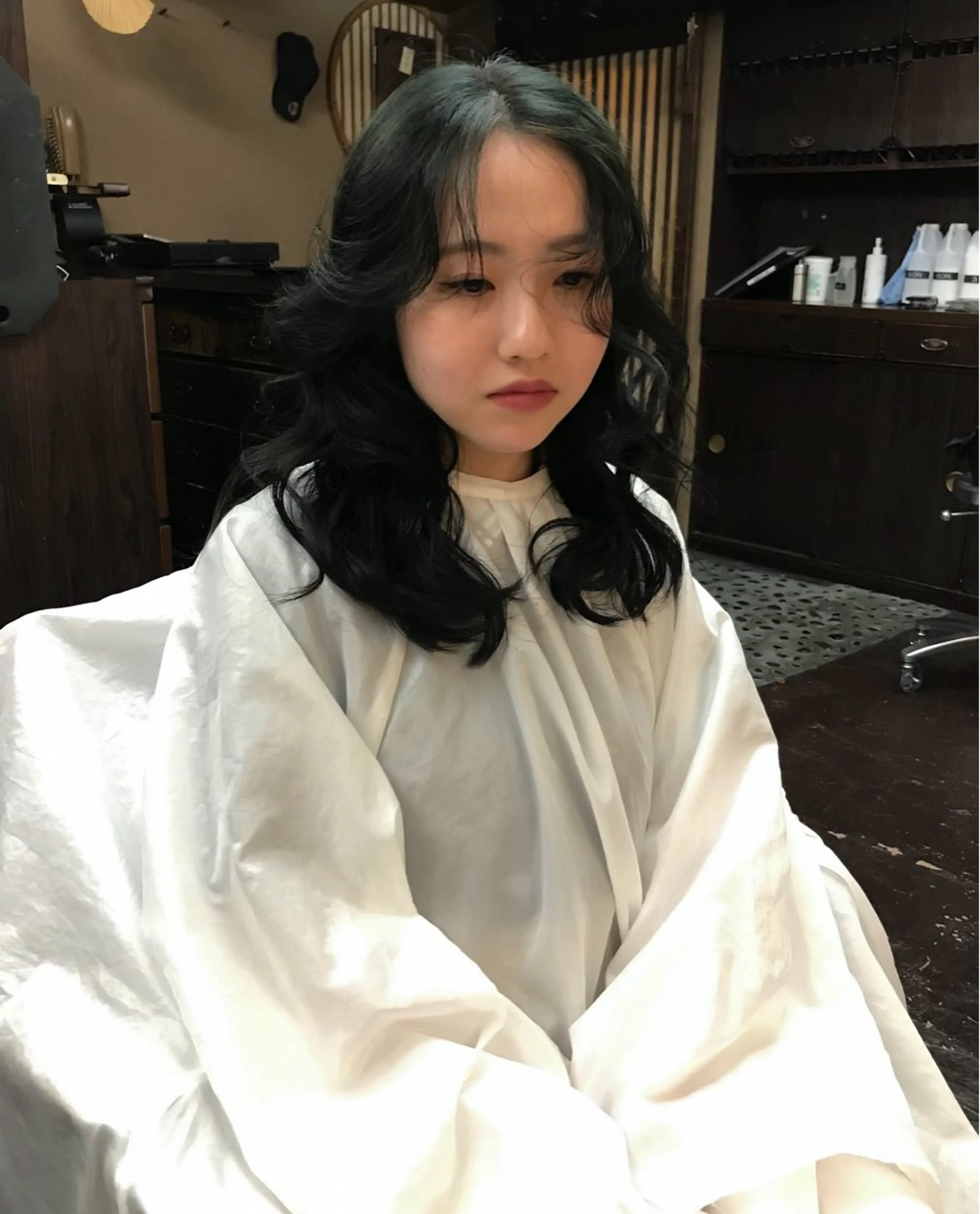 セミロング カラー ヘアアレンジ toshima akariのヘアスタイル