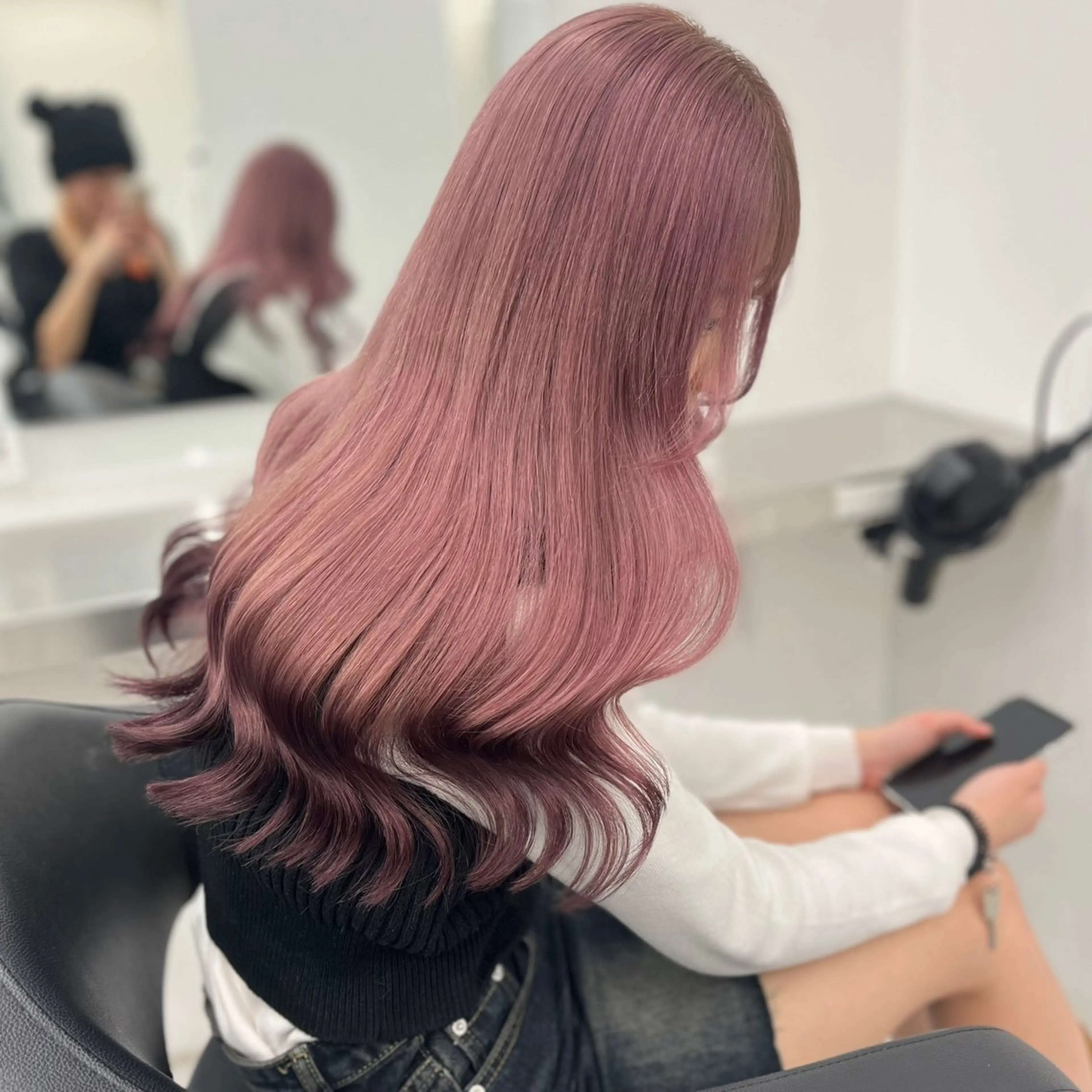 ロング カラー ヘアアレンジ カット ヘアカラー トリートメント ヘッドスパ ヘアセット 🫧🎀うる艶暖色 🏹Nanako🎀のヘアスタイル
